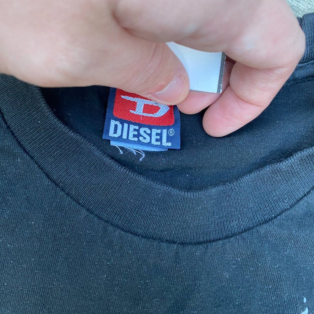 Diesel Vintage 90s Diesel Streetwear Big Logo T Shirt Medium Black Size US M / EU 48-50 / 2 - 4 Thumbnail