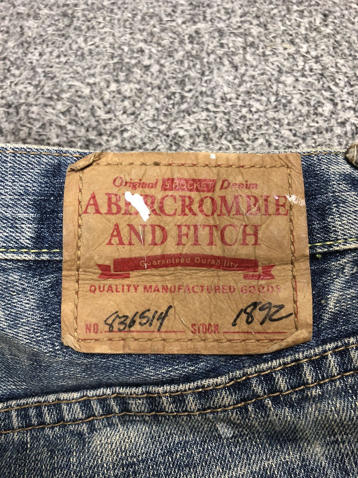 Abercrombie & Fitch Vintage Faded Abercrombie And Fitch Killburn Lowrise Jeans Size US 30 / EU 46 - 10 Thumbnail