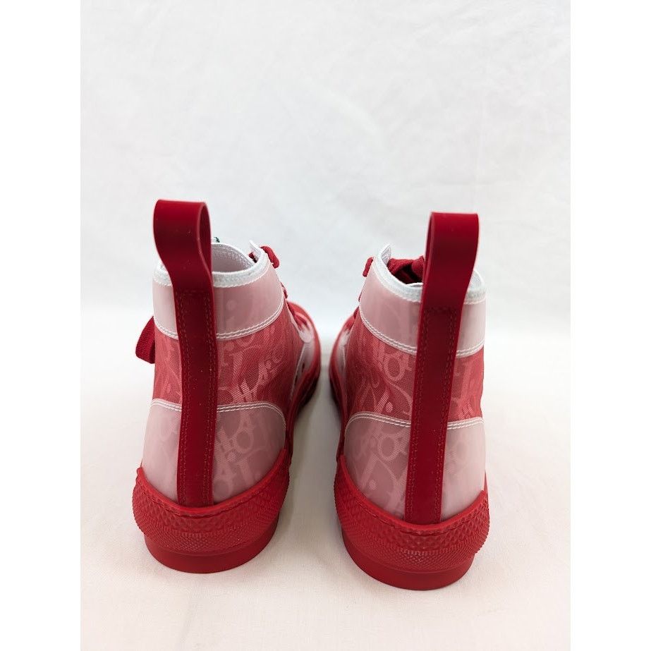 Dior o1rshd1 B23 High-Top Oblique Sneakers in Bordeaux/Ro Size US 8 / EU 41 - 21 Thumbnail