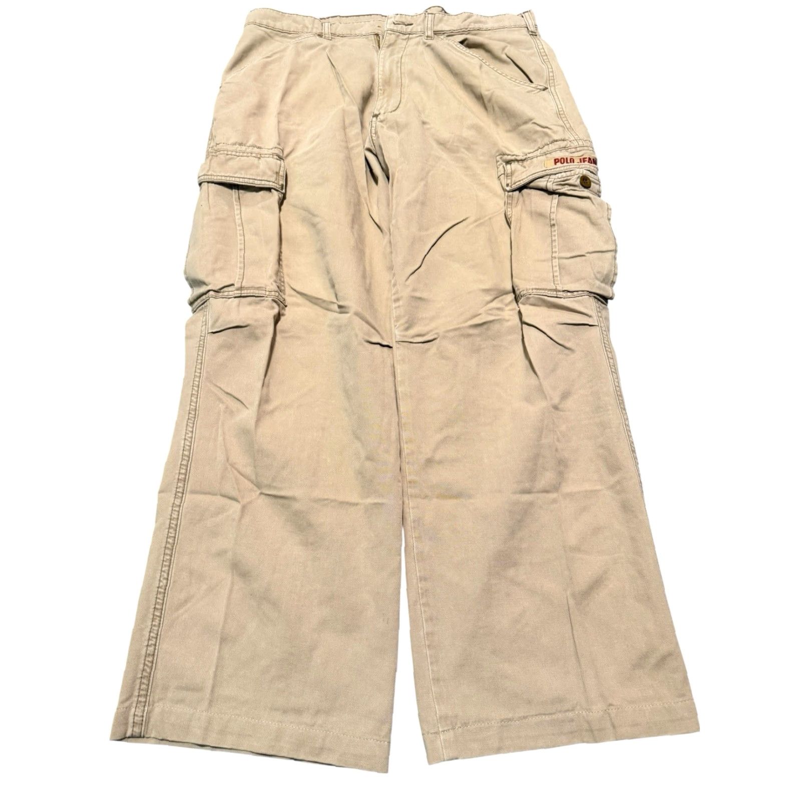 Polo Ralph Lauren VINTAGE Polo Ralph Lauren Polo Jeans Co Cargo Pants Mens 33x30 Khaki Read* Size US XS / EU 42 / 0 - 2 Thumbnail