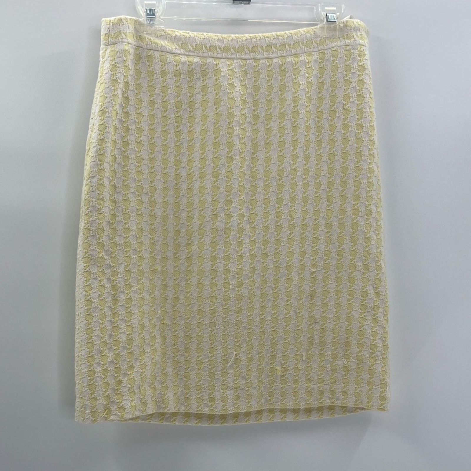 Banana Republic Banana Republic Yellow and White Pencil Skirt - Size 6 Size 28" / US 6 / IT 42 - 2 Thumbnail