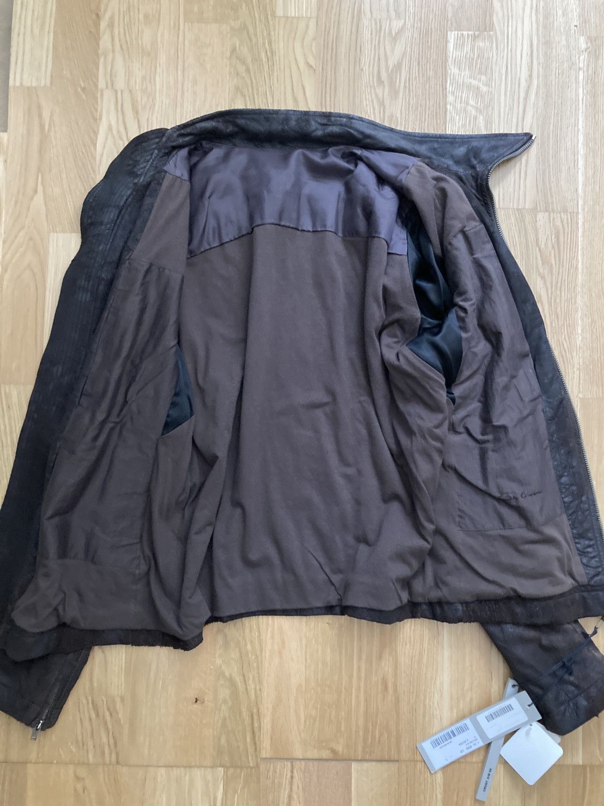 Rick Owens F/W 09 “CRUST” Bitter Blistered Lamb Mollino Leather Jacket Size US L / EU 52-54 / 3 - 20 Thumbnail