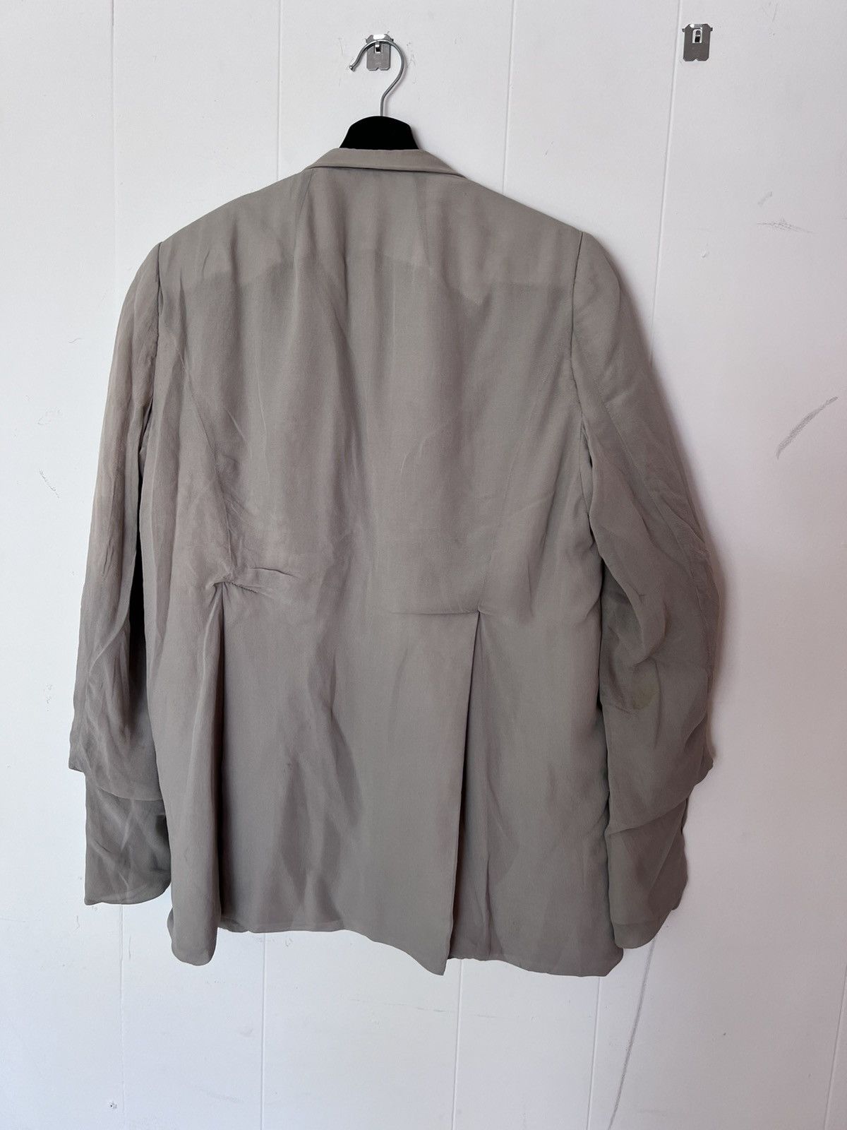 Rick Owens Rick Owens Pearl Silk Blazer Size XXL / US 16-18 / IT 52-54 - 2 Thumbnail