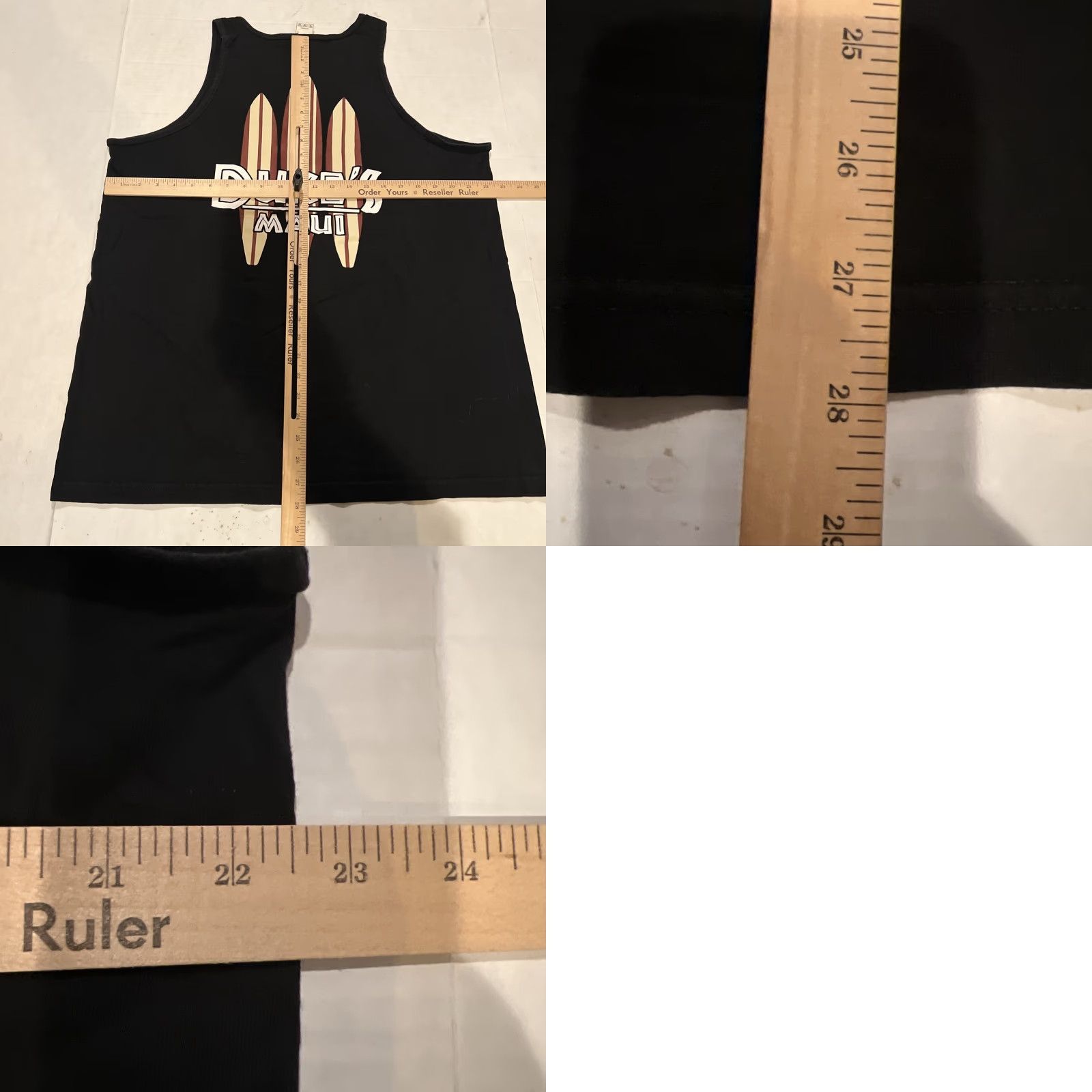 Vintage VINTAGE Duke Kahanamoku Dukes Maui Surfer Restaurant Tan Top Shirt XL Black Size US XL / EU 56 / 4 - 8 Thumbnail