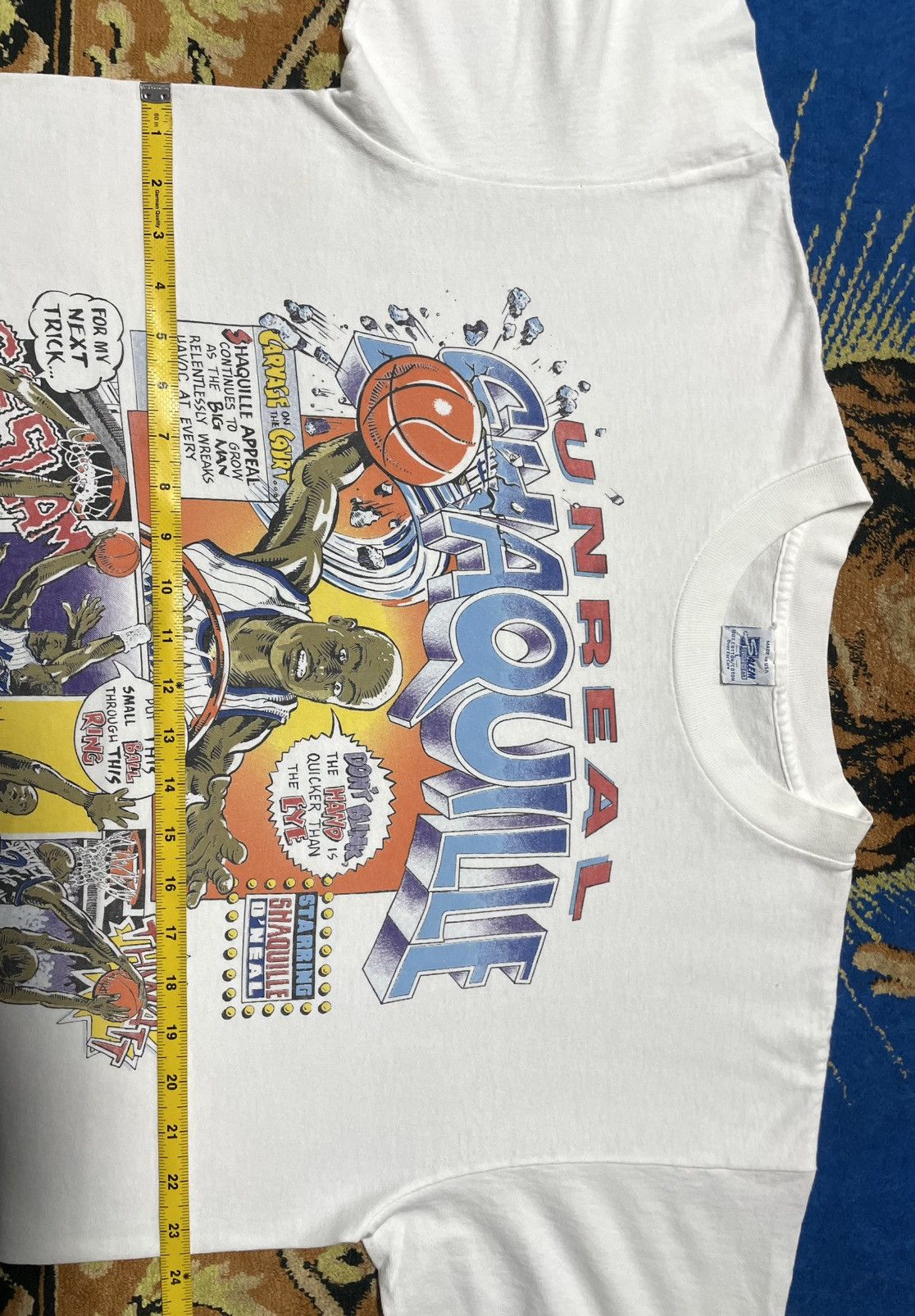 NBA Vintage 90s Shaquille O’neal Orlando Magic Comic T-Shirt. Size US L / EU 52-54 / 3 - 10 Thumbnail