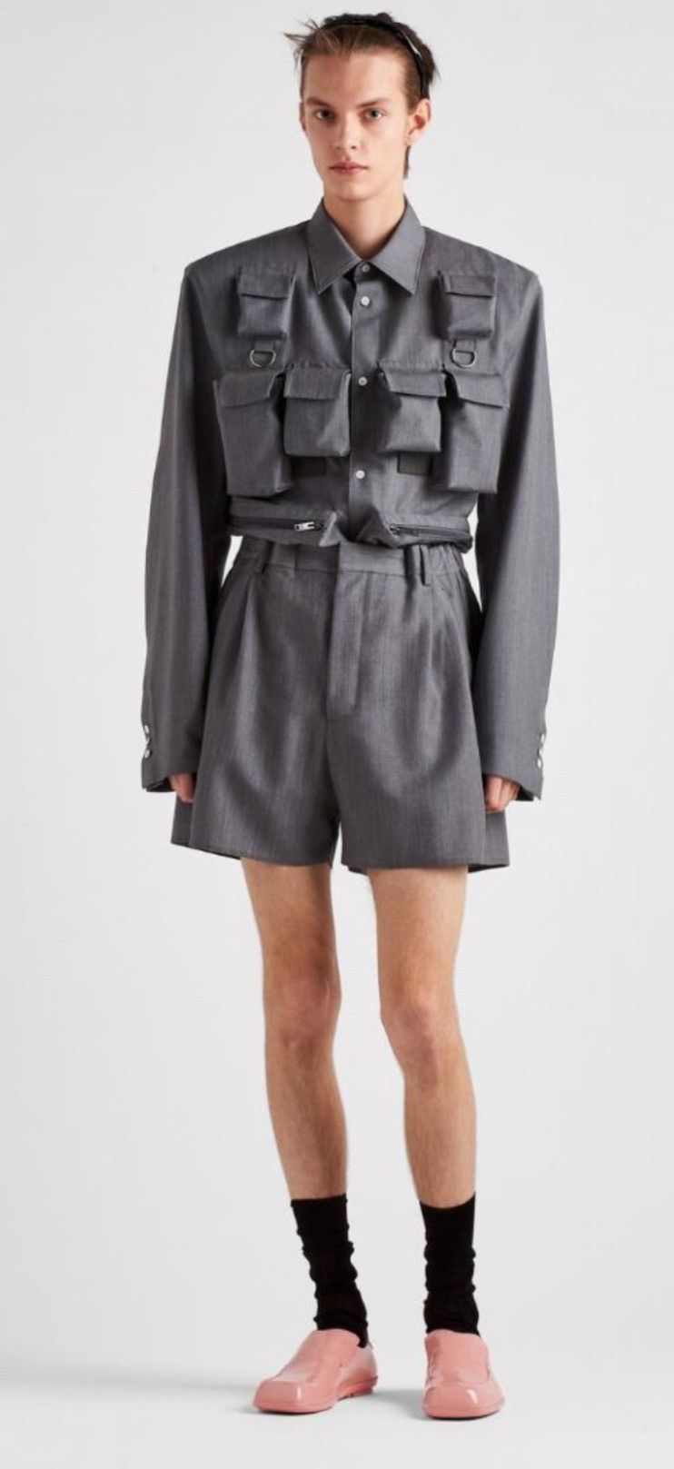 Prada Prada Multi Pocket Cargo Shirt Size US M / EU 48-50 / 2 - 2 Thumbnail