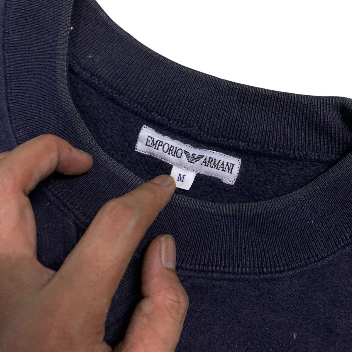 Armani × Designer × Emporio Armani Vintage late 90s Emporio Armani Sweatshirt Medium Size Size US M / EU 48-50 / 2 - 3 Thumbnail