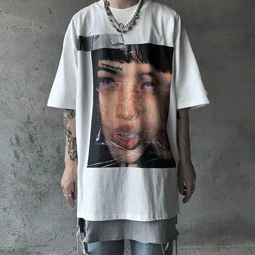 Japanese Brand Girl Graphic Collage Tee Shirt y2k retro style Size US L / EU 52-54 / 3 - 4 Thumbnail