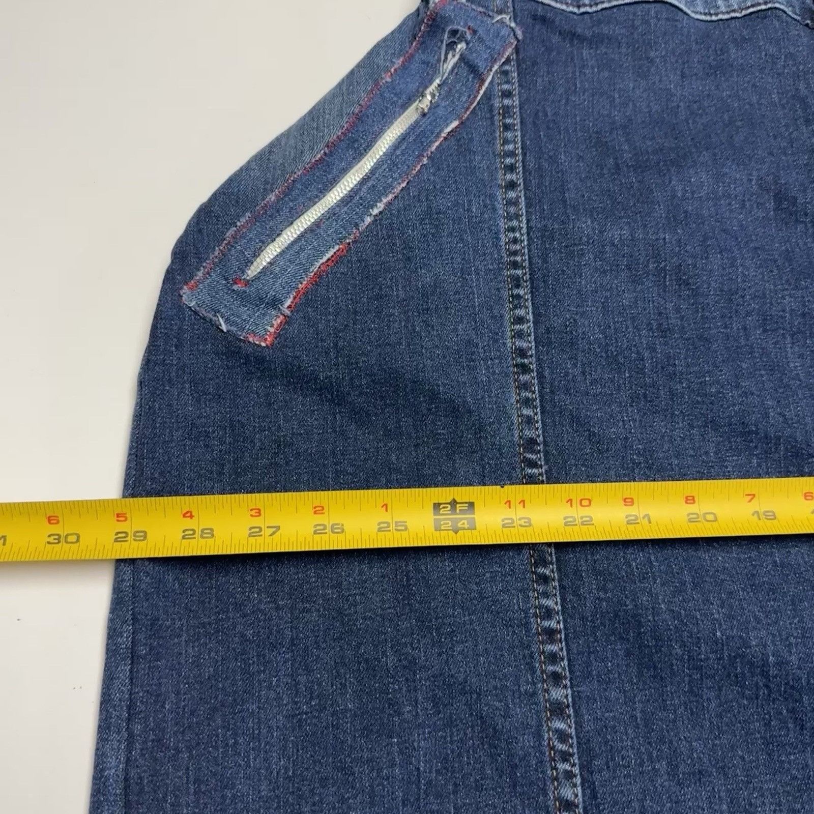 Vintage Vintage Handmade Patchwork Jeans Denim Pants Super Baggy Size US 38 / EU 54 - 10 Thumbnail