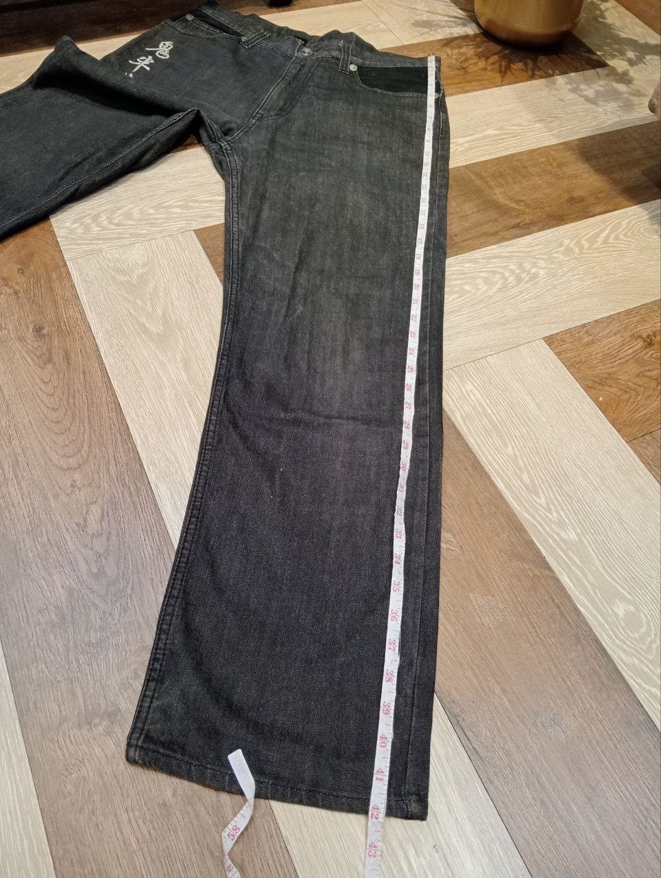 Japanese Brand JAPANESE SUKAJAN BLACK DENIM PANTS Size US 32 / EU 48 - 12 Thumbnail
