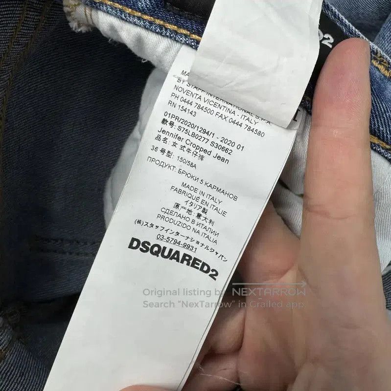 Dsquared2 DSQUARED2 Light Blue Denim Logo Jeans for Women . Size 23" - 7 Thumbnail