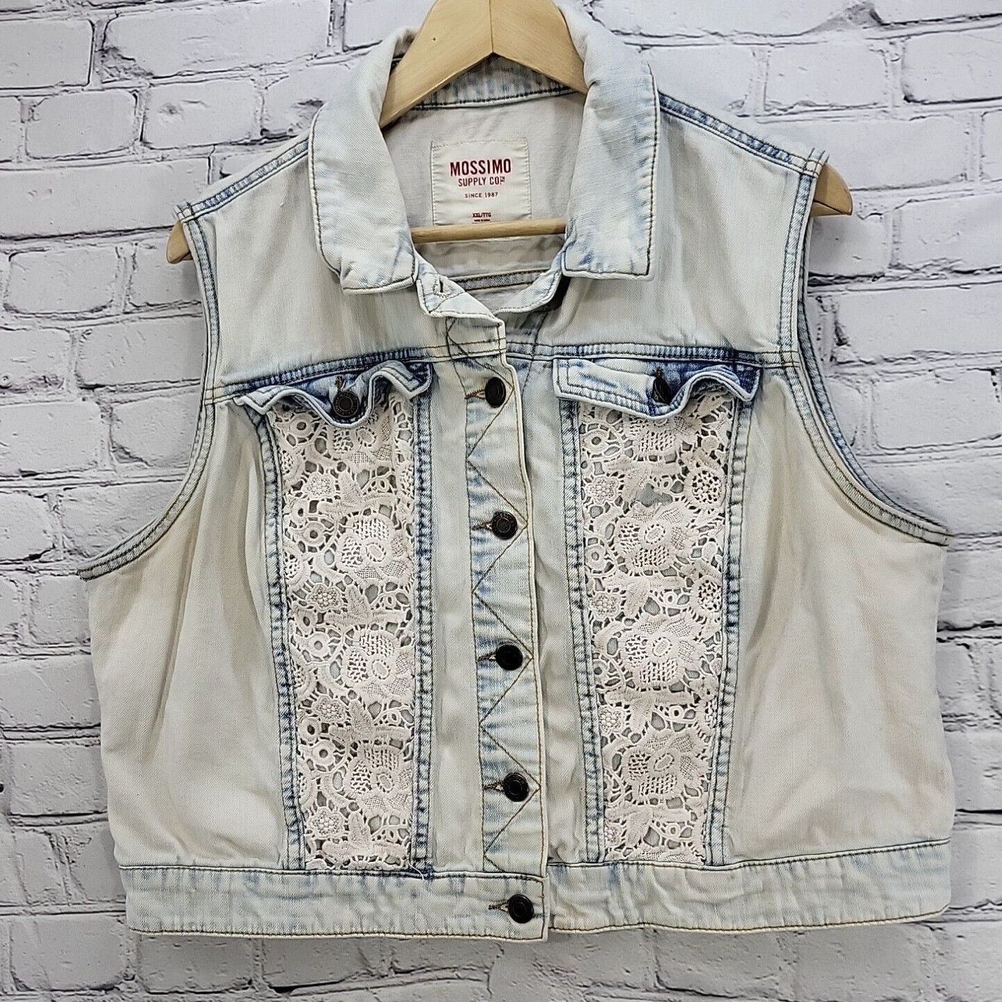 Mossimo denim vest deals