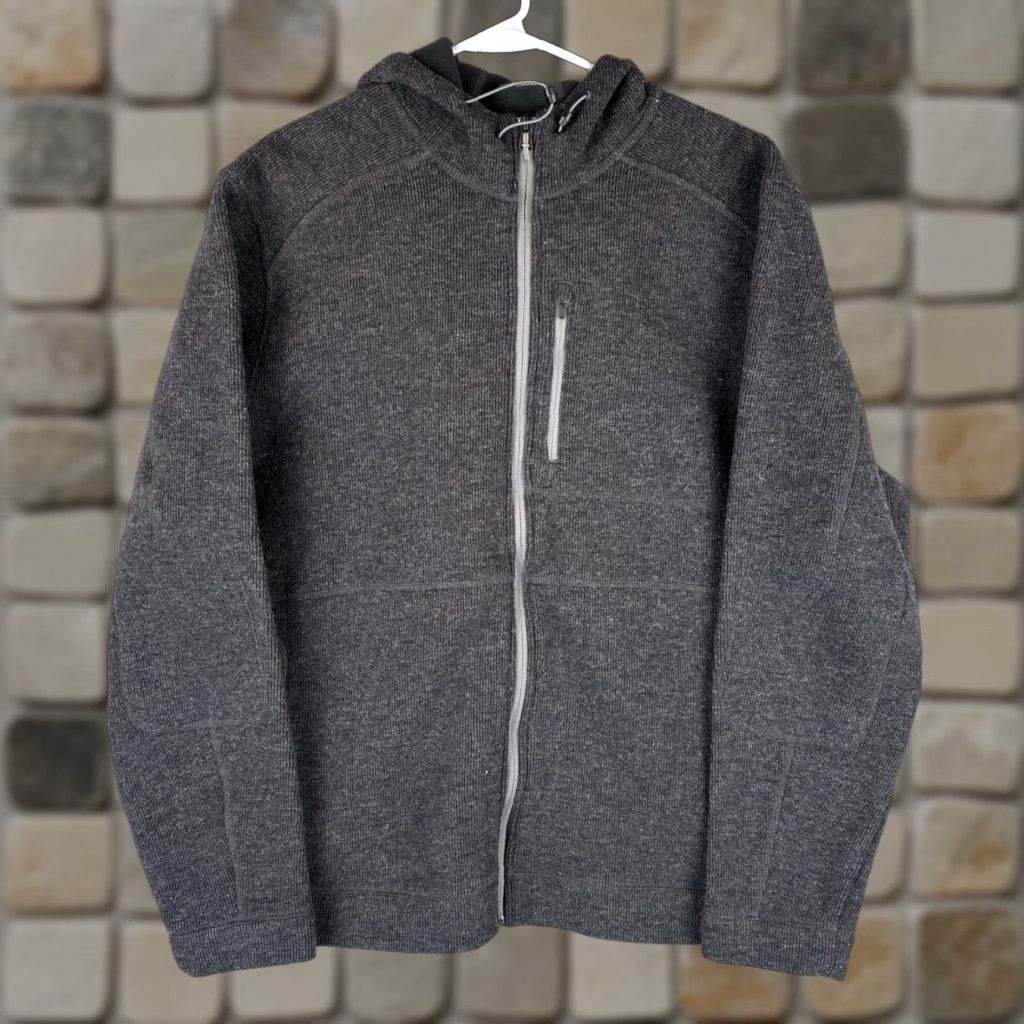 Vintage LL Bean Hooded Jacket Men XL Charcoal Full Zip Wool Blend Shacket 285671 Size US XL / EU 56 / 4 - 1 Thumbnail