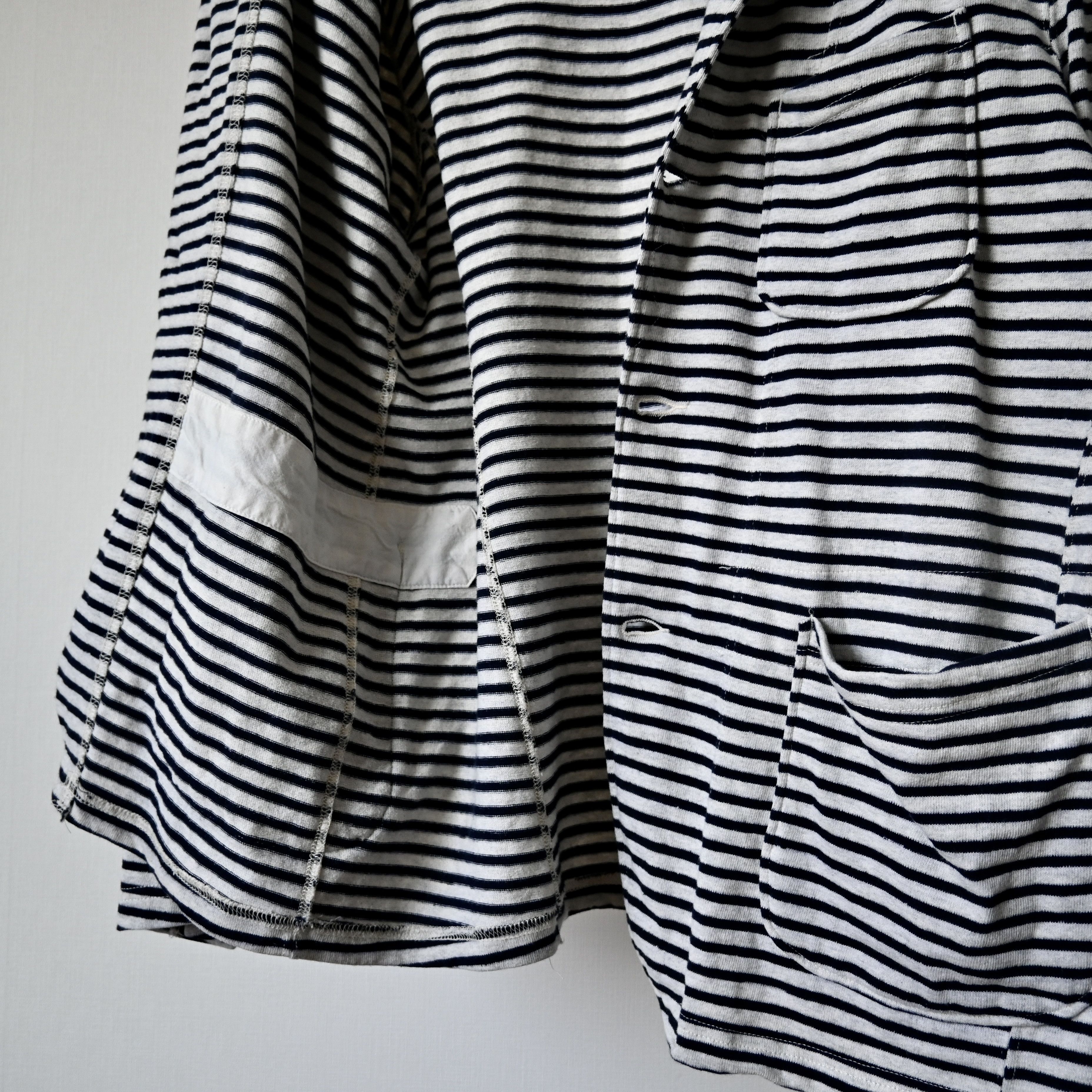 Engineered Garments Engineered Garments "Knit Jacket" striped jersey blazer, XL Size US XL / EU 56 / 4 - 10 Thumbnail