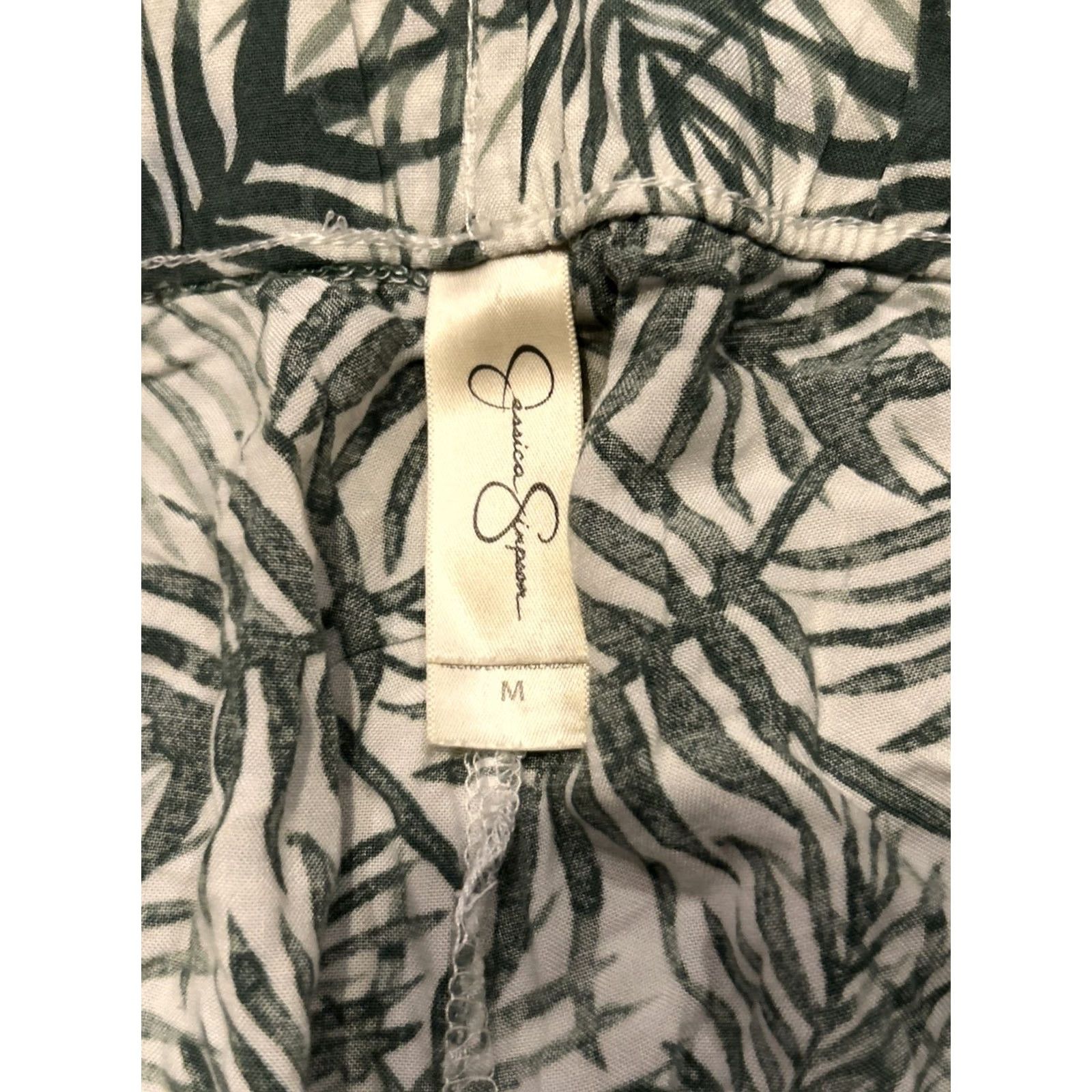 Jessica Simpson Jessica Simpson Womens Green Floral Dress Pants Trousers Rayon Size M Size 32" / US 10 / IT 46 - 2 Thumbnail