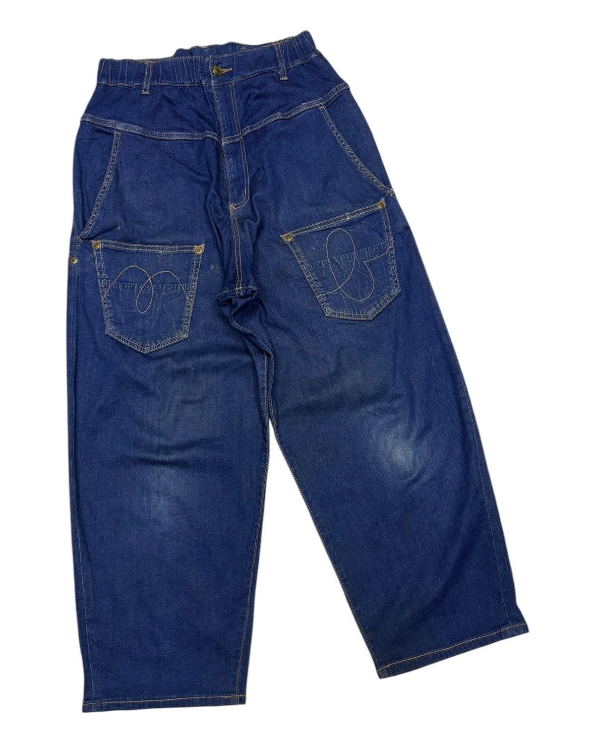 Issey Miyake × mercibeaucoup Vintage ISSEY MIYAKE MERCIBEAUCOUP BAGGY DENIM PANTS Size 28" / US 6 / IT 42 - 3 Thumbnail