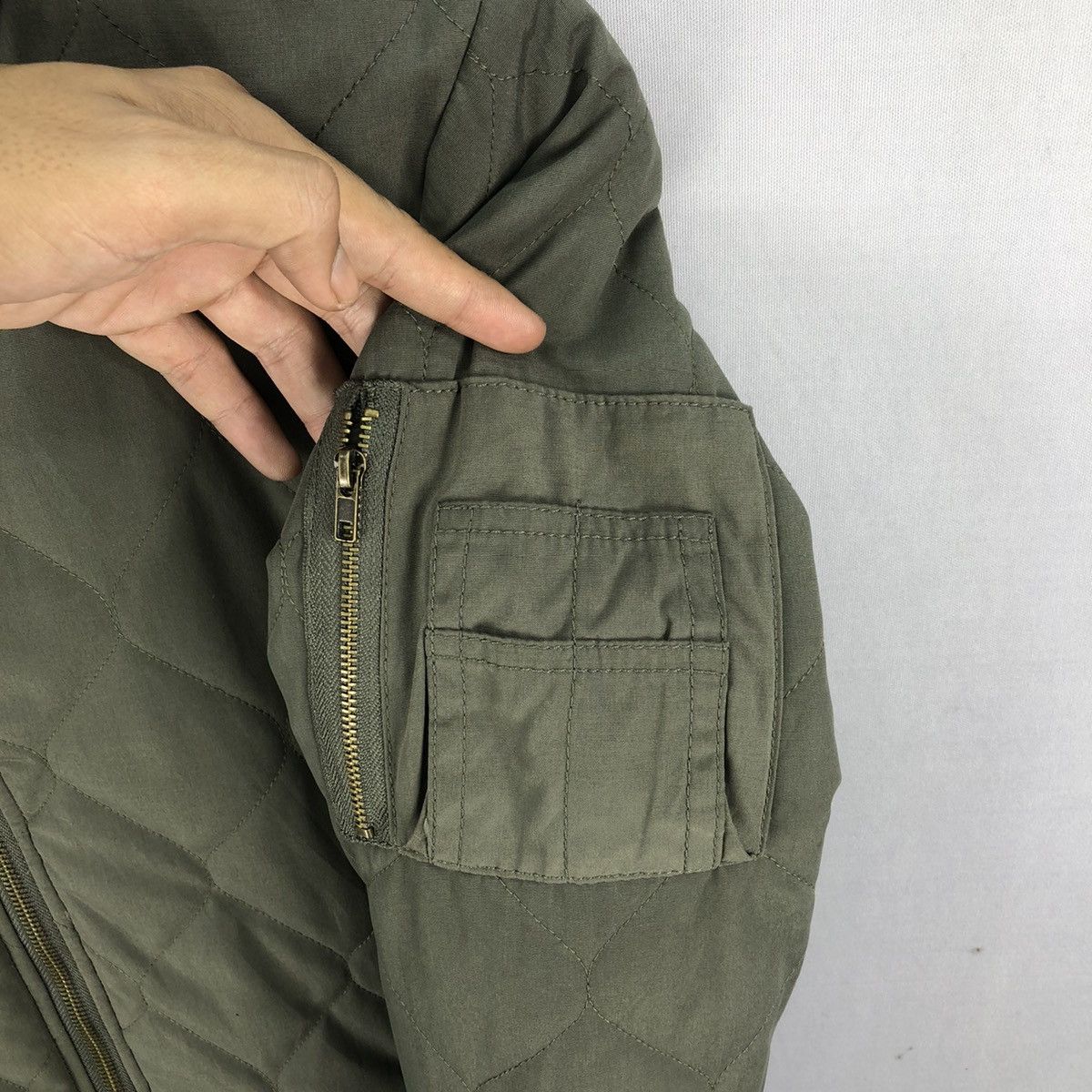 Japanese Brand Vintage Japanese Brand Spinkle Quilted Zipper Long Jacket Size US S / EU 44-46 / 1 - 8 Thumbnail