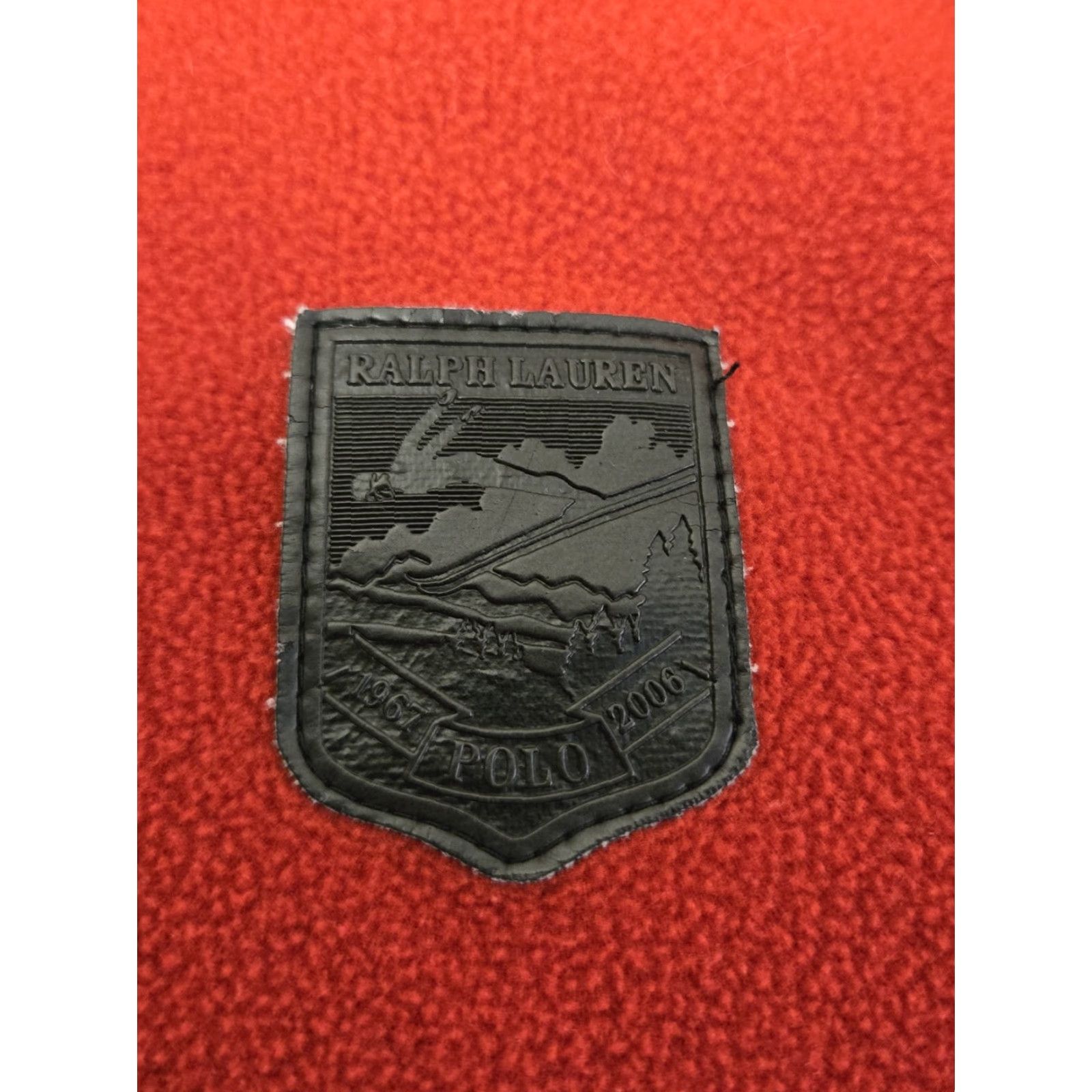 Ralph Lauren Ralph Lauren Fleece Pullover Mens Large Red Polartec Quarter Zip Hiking Outdoor Sweater Mock Neck Pockets 1/4 Zip Elastic Hem Classic Polo Size US L / EU 52-54 / 3 - 4 Thumbnail
