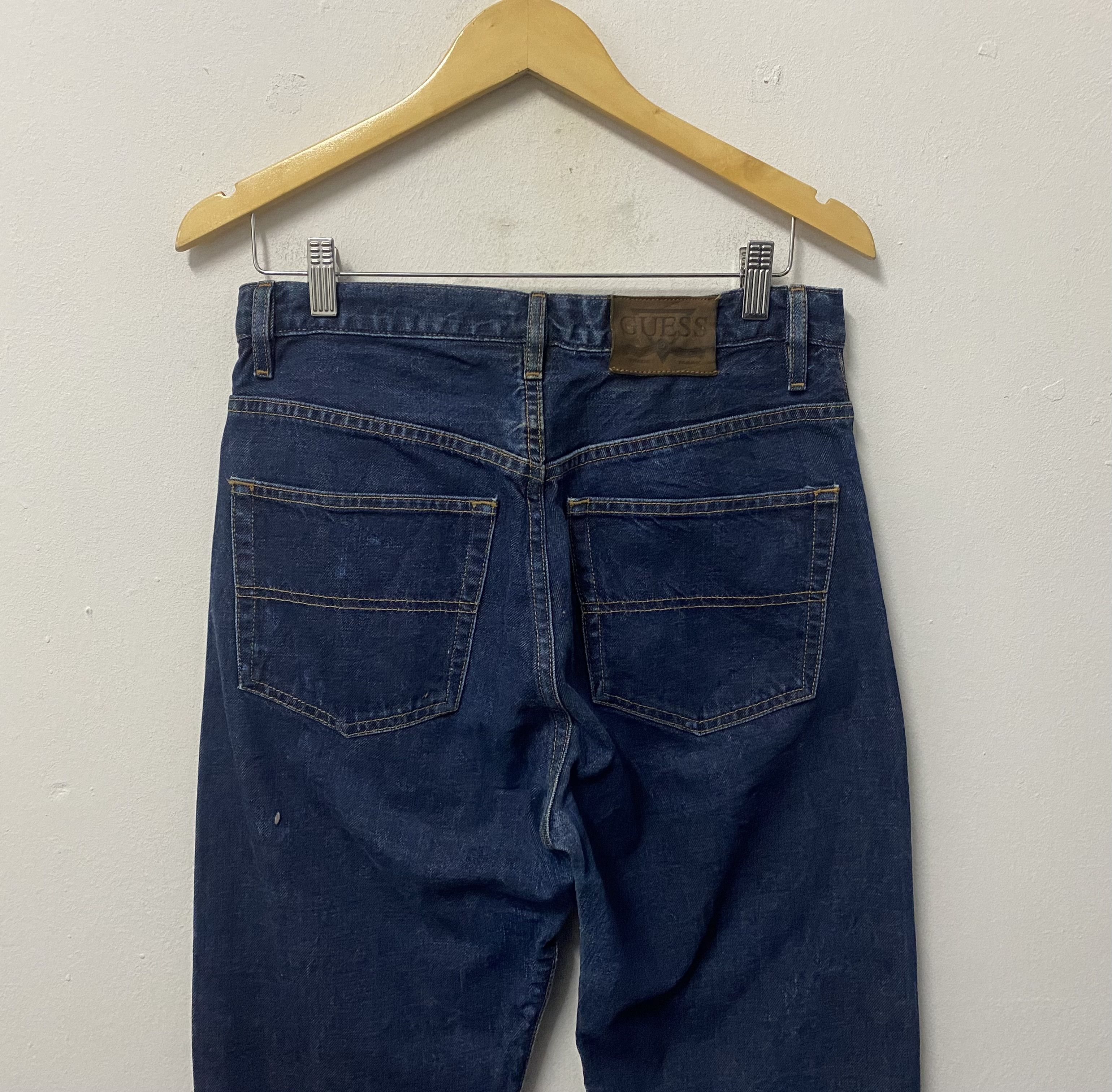 Guess Guess Selvedge Straight Fit Blue Denim Jeans Size US 31 - 7 Thumbnail