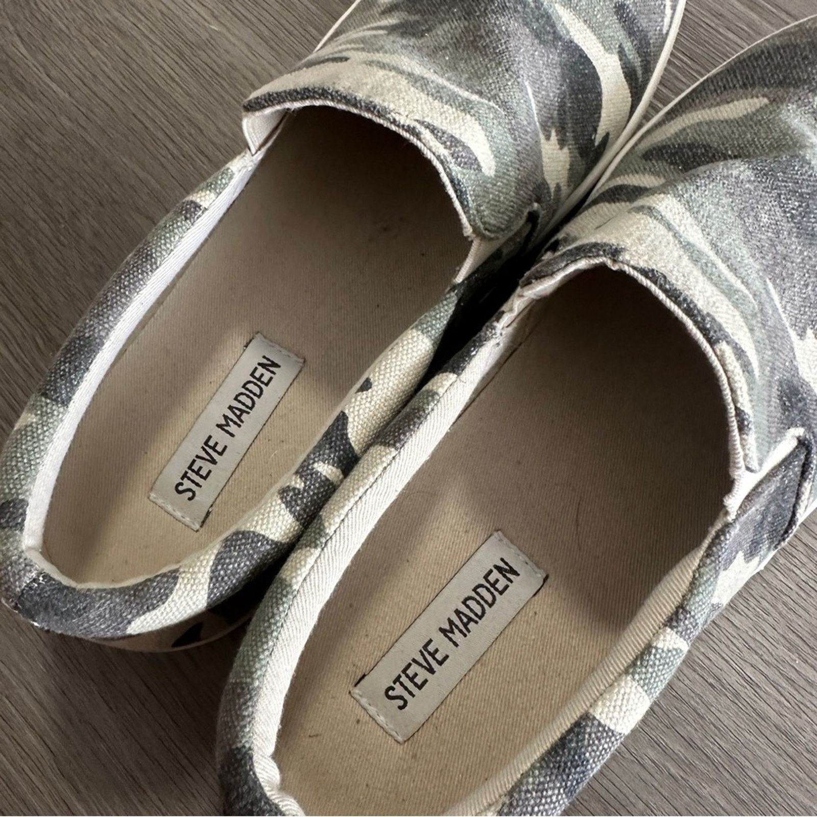 Steve Madden Steve Madden Gill Green Camo Slip On Platform Sneakers Size US 9.5 / IT 39.5 - 7 Thumbnail