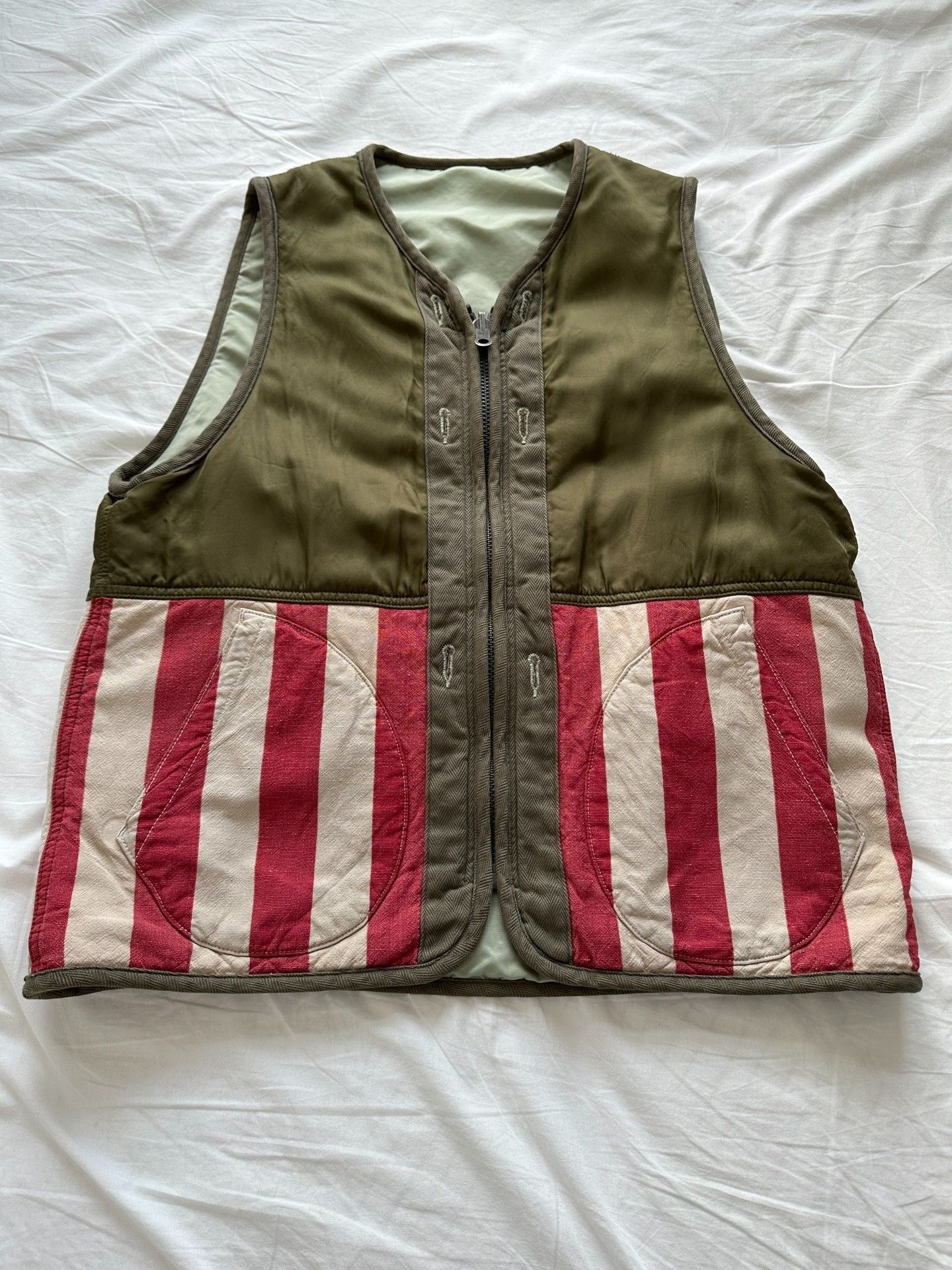 Visvim visvim 20ss Iris Liner Olive Vest Size US S / EU 44-46 / 1 - 1 Thumbnail