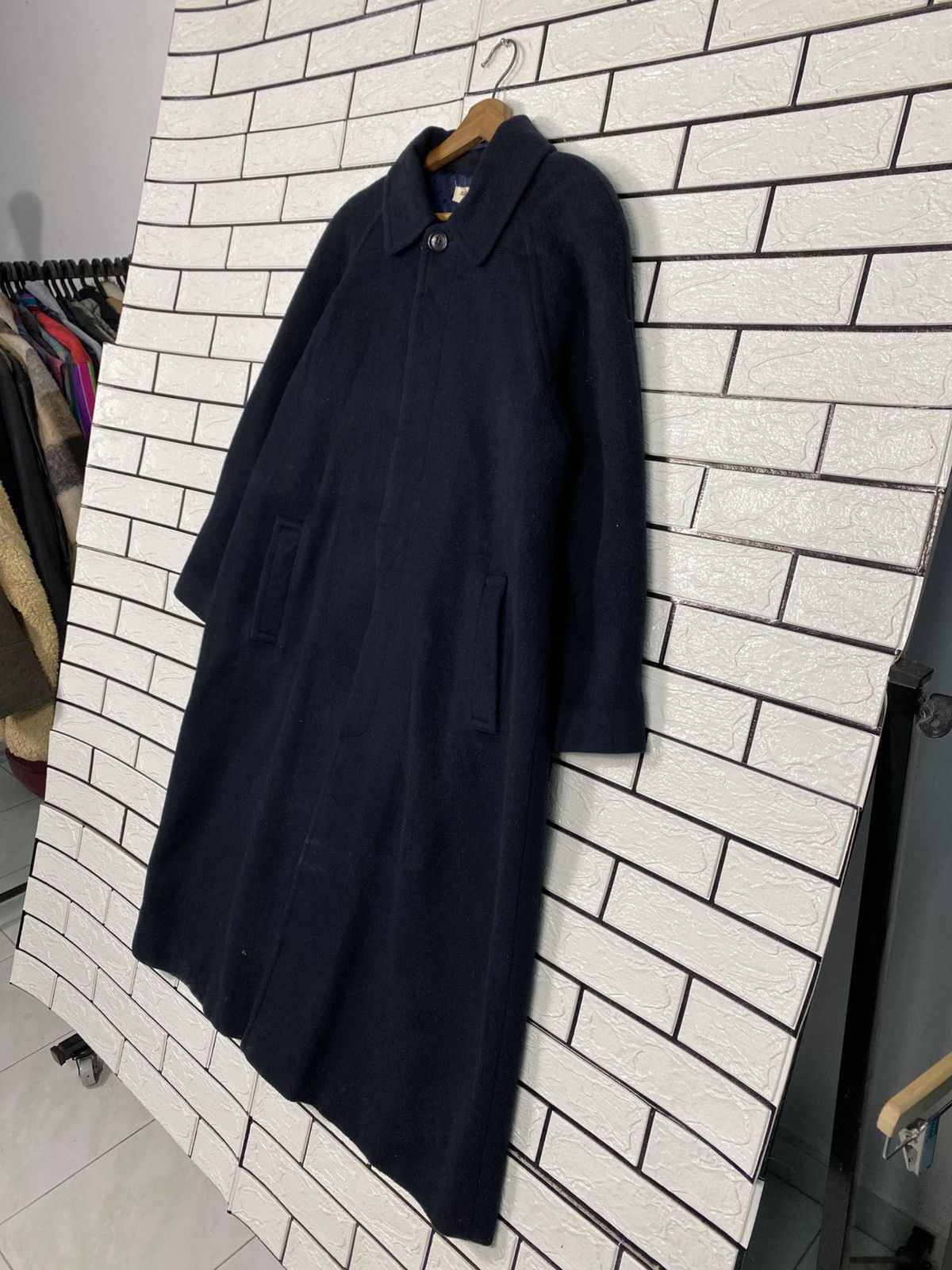 Isamu Katayama Backlash 📌Vintage Wool Overcoat Isamu Ishii Company Herringbone Size US M / EU 48-50 / 2 - 3 Thumbnail