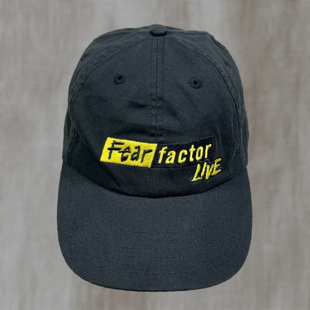 Vintage VINTAGE Fear Factor Live Hat Cap Strap Back Black Universal Studios Dad Adult Size ONE SIZE - 1 Thumbnail
