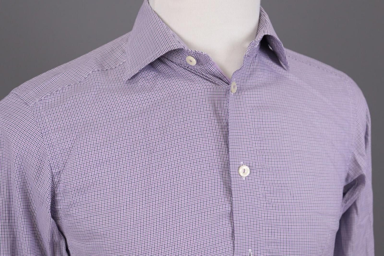 Eton Eton Contemporary Purple Luxury Shirt Size 38 / 15 Size US M / EU 48-50 / 2 - 7 Thumbnail