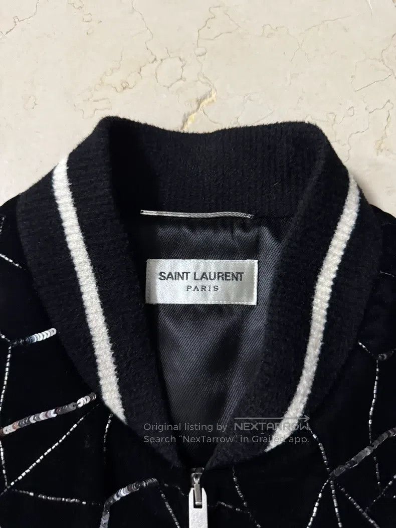 Saint Laurent Paris Saint Laurent Paris Sequin Beaded Decorated Velvet Black J Size US M / EU 48-50 / 2 - 4 Thumbnail