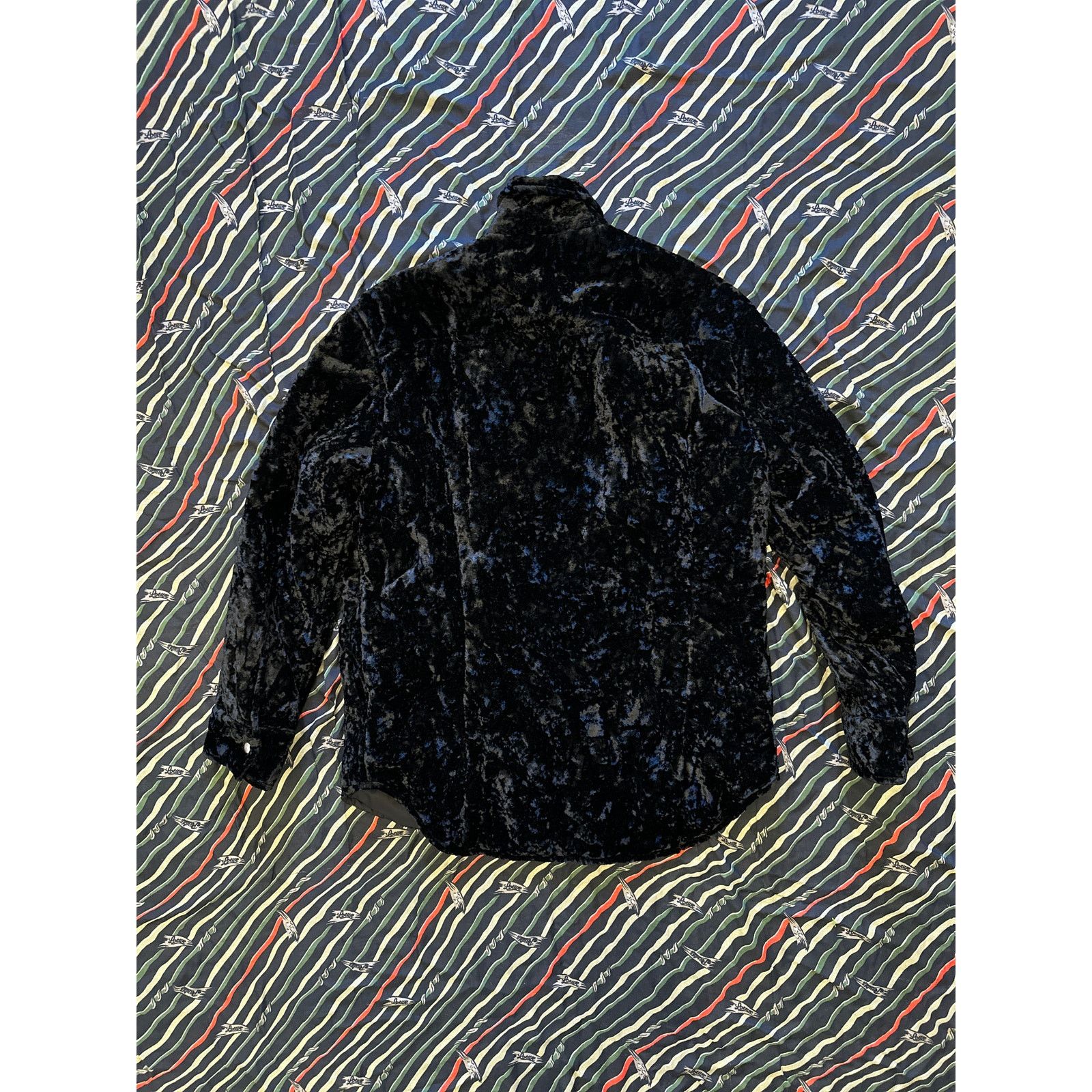 Jil Sander $1,500 Jil Sander - Padded Velvet Overshirt - Black - 48 Size US M / EU 48-50 / 2 - 4 Thumbnail