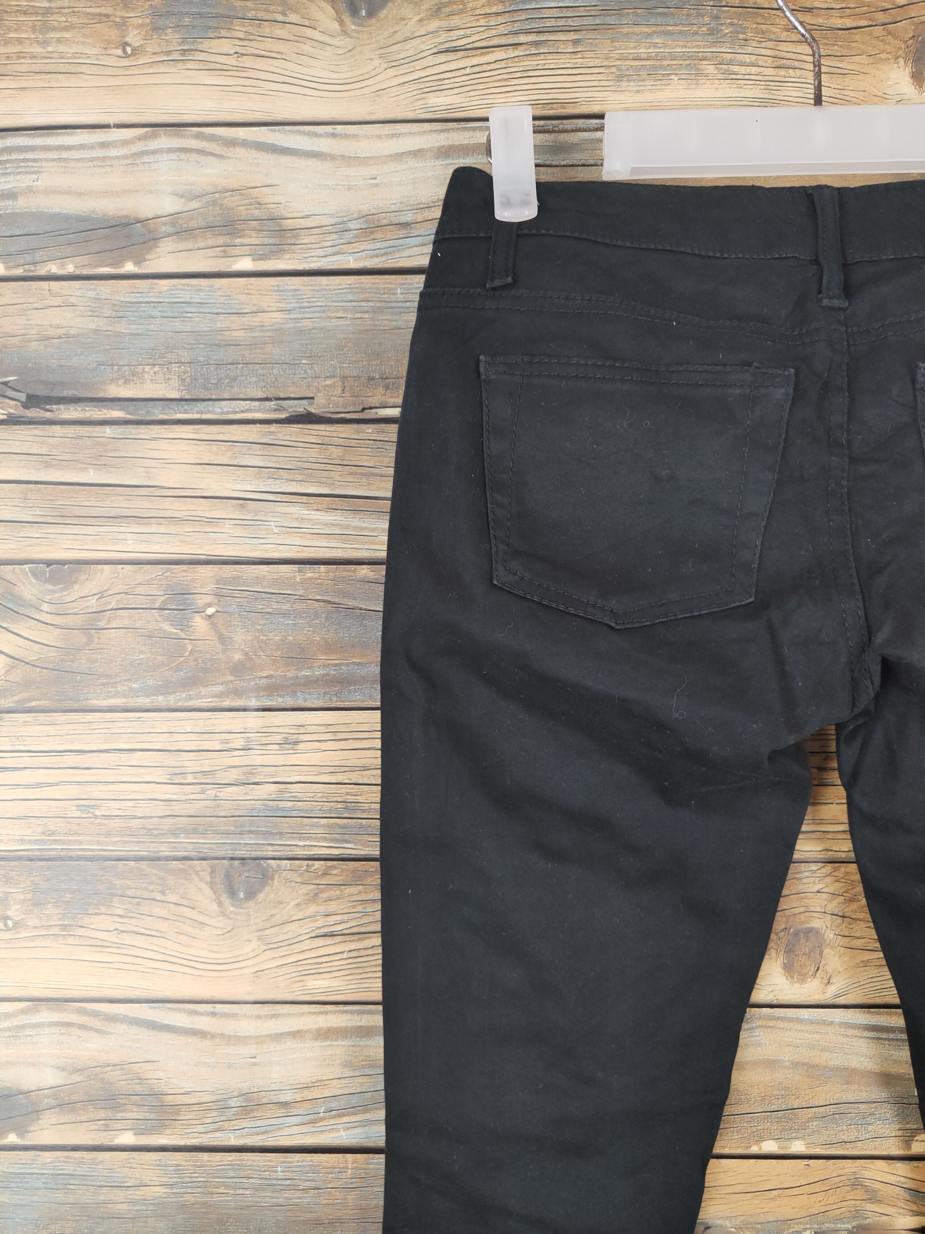 Japanese Brand × Vintage DL Japan distressed super black Ripped Casual Pants #560 Size 29" - 8 Thumbnail