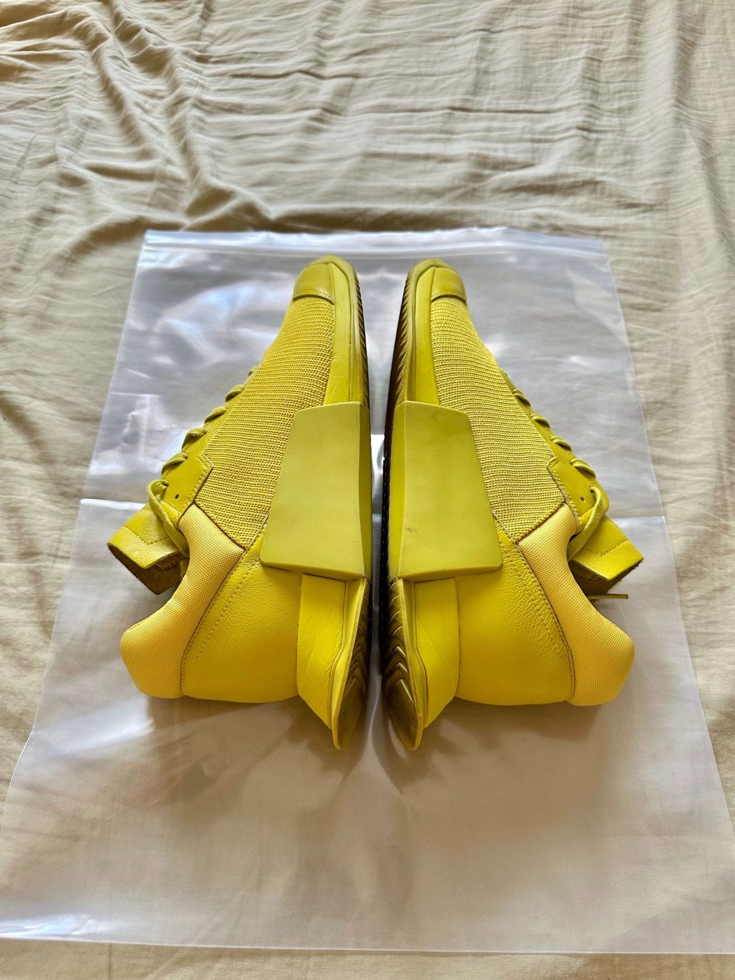 Rick Owens RICK OWENS x adidas Level Runner Low 2 Mid Yellow 9/10 44 Size US 10 / EU 43 - 6 Thumbnail