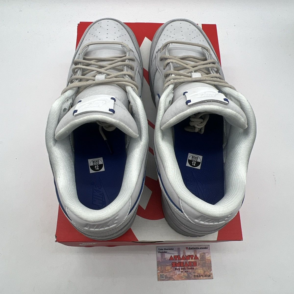 Nike Nike dunk low wolf grey pure platinum Size US 12 / EU 45 - 7 Thumbnail