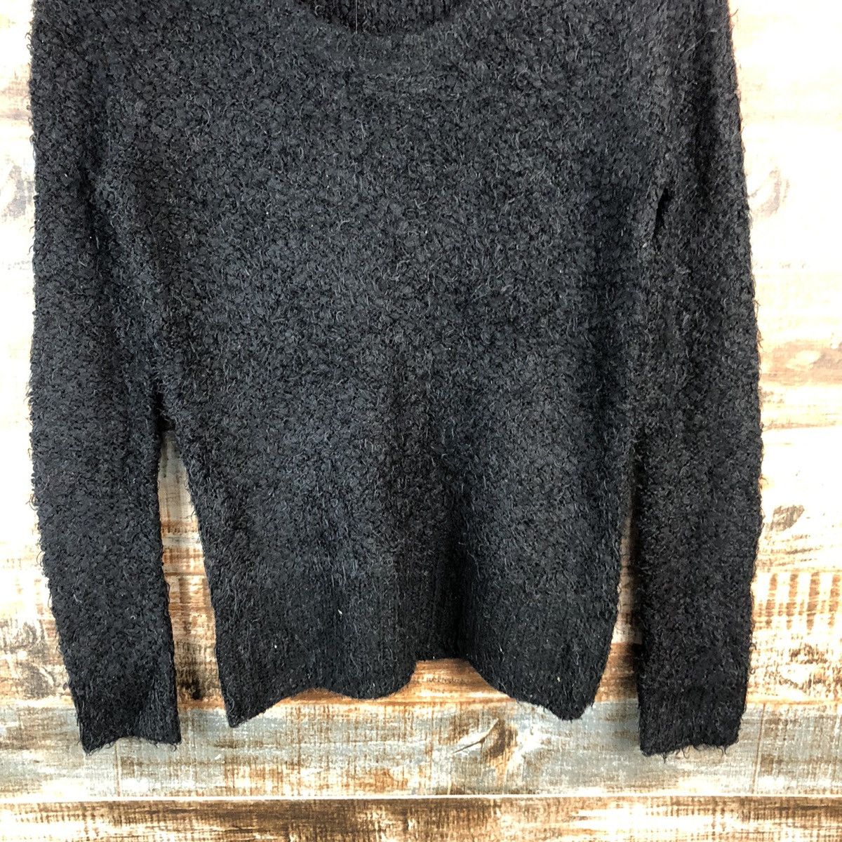 Japanese Brand DL Almost Famous Black Mohair Knitwear #C430 Size M / US 6-8 / IT 42-44 - 6 Thumbnail