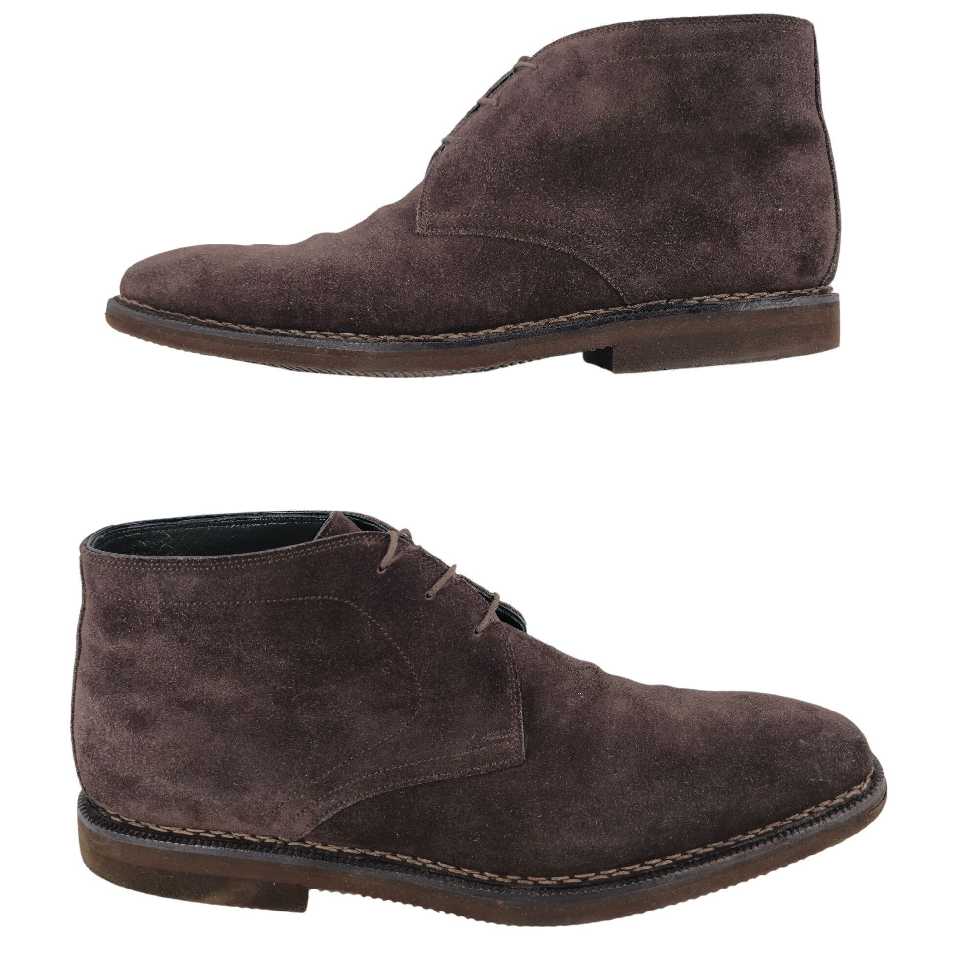 Sutor Mantellassi $500 Sutor Mantellassi Italian Mens 11 Brown Suede Leather Size US 11 / EU 44 - 4 Thumbnail