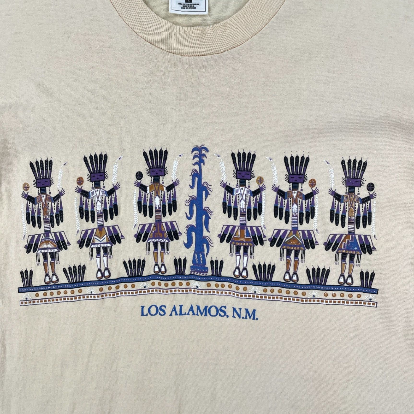 Fruit Of The Loom VINTAGE Fruit Of The Loom Shirt L Yellow Short Sleeve Crew Neck Mens USA 90s (Compiled from Original) Size US L / EU 52-54 / 3 - 6 Thumbnail
