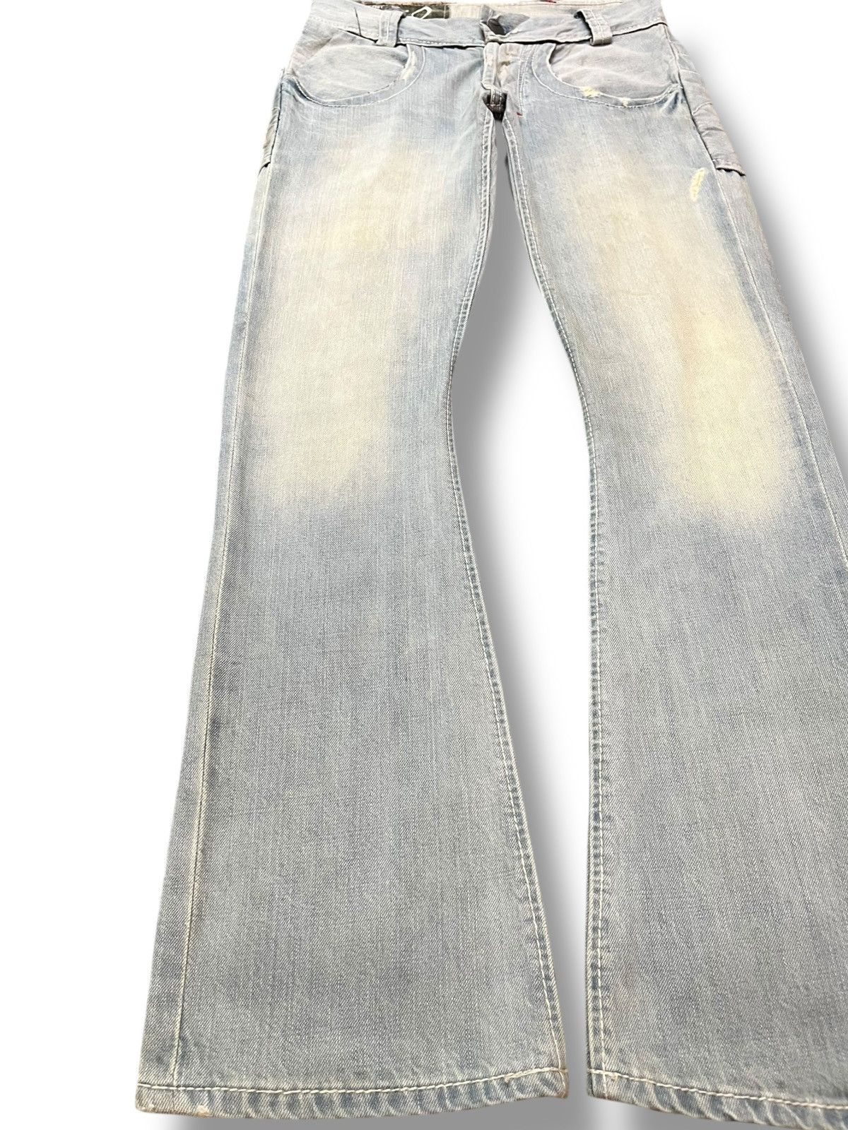 MATiAS Vintage Matias Flare Faded Button Fly Curve Leg Denim Size US 30 / EU 46 - 3 Thumbnail