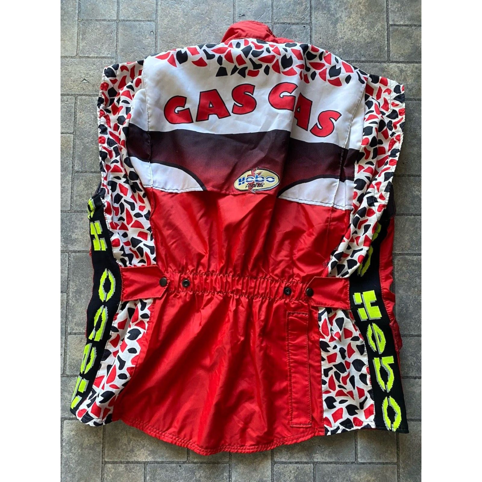 Vintage VINTAGE Hebo Mens XL GasGas Hebo Line Series Red Motorcycle Zip Off Jacket No Sleeves Size US XL / EU 56 / 4 - 2 Thumbnail