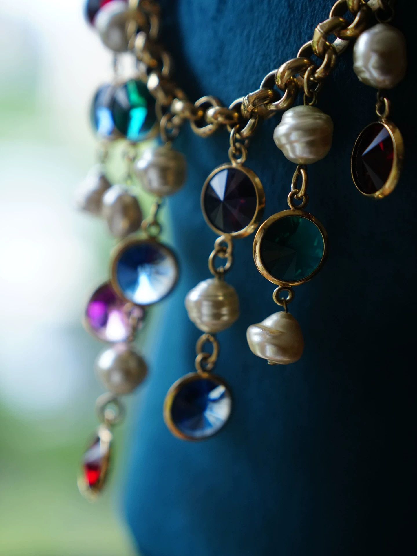 Vintage Vintage French Crystal Pearl Necklace Size ONE SIZE - 9 Thumbnail