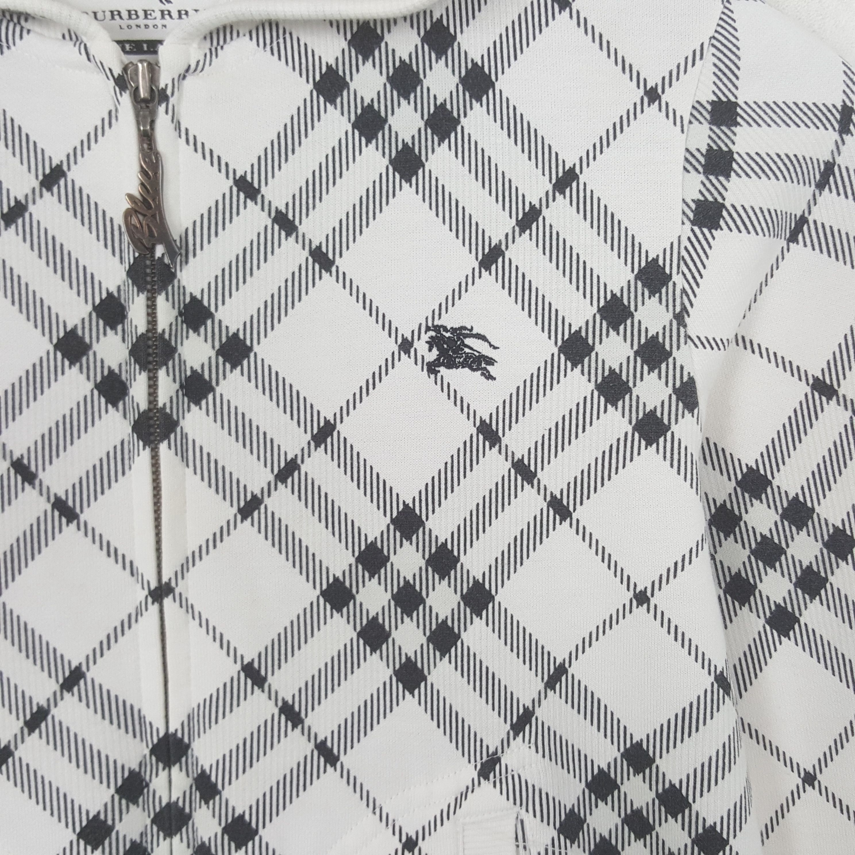 Burberry Vintage Burberry Blue Label Nova Check Custom Jacket Hoodie Size XS / US 0-2 / IT 36-38 - 4 Thumbnail