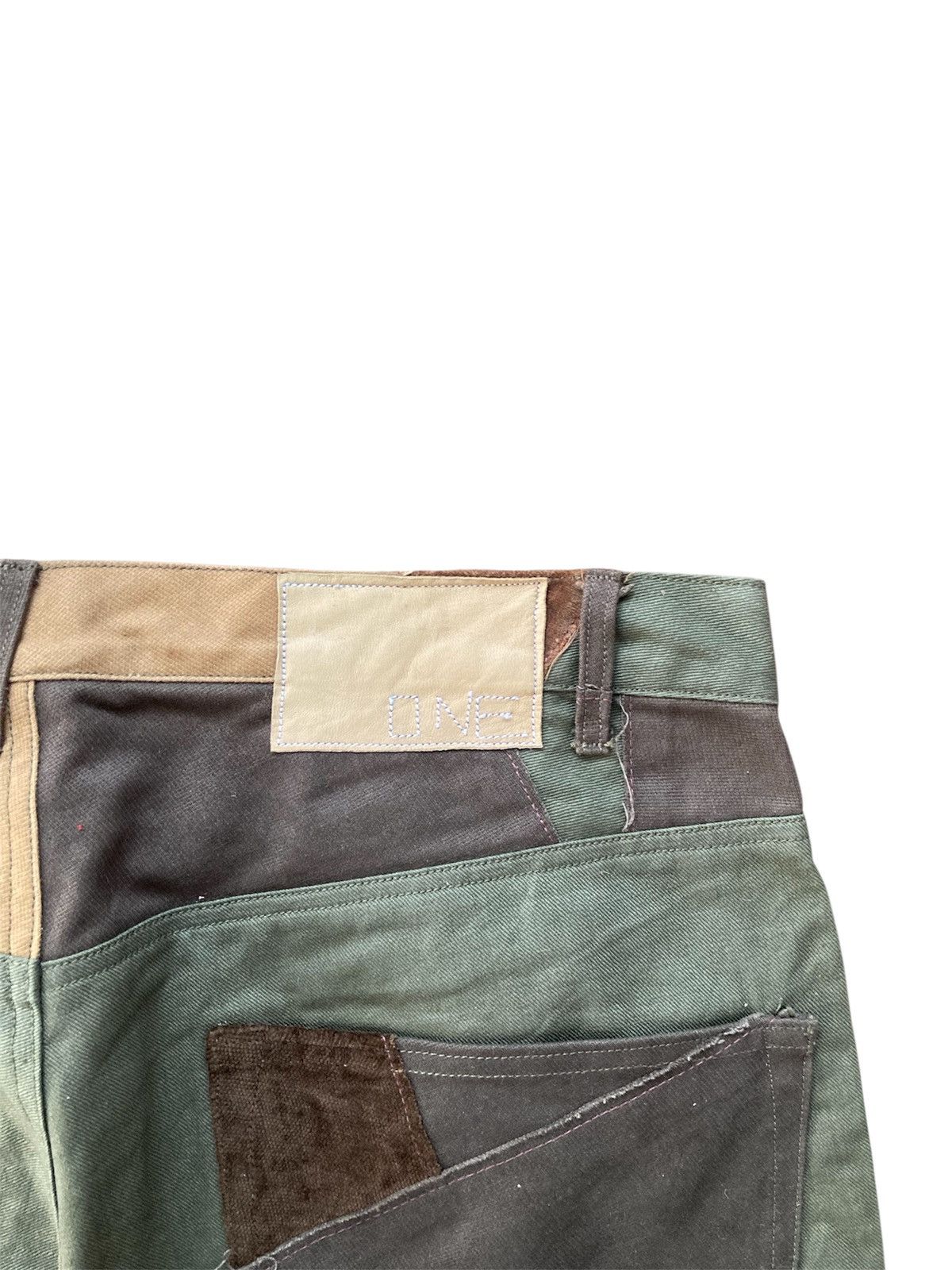 Japanese Brand Japanese Brand Patchwork Flare Pants Size US 31 - 8 Thumbnail