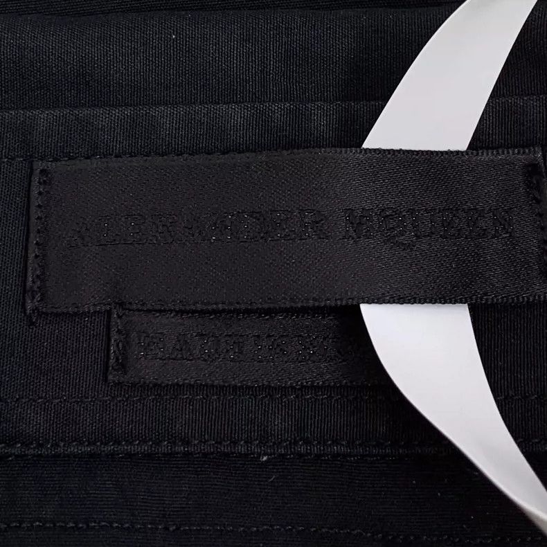 Alexander McQueen Alexander Mcqueen Black cotton lapel single-breasted long- Size US M / EU 48-50 / 2 - 5 Thumbnail