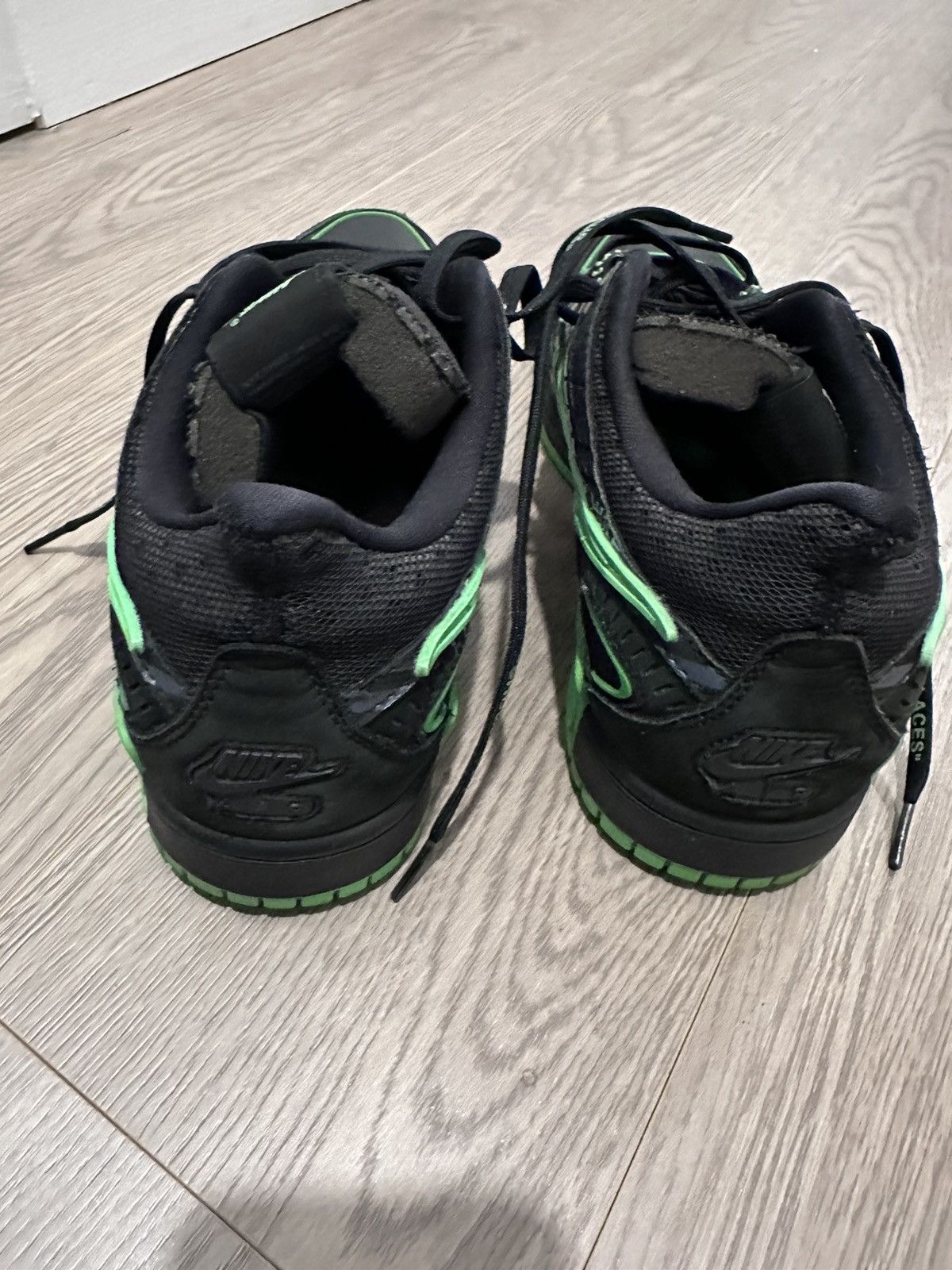 Nike × Off-White Nike Air Rubber Dunk Green-Strike Size US 11 / EU 44 - 2 Thumbnail