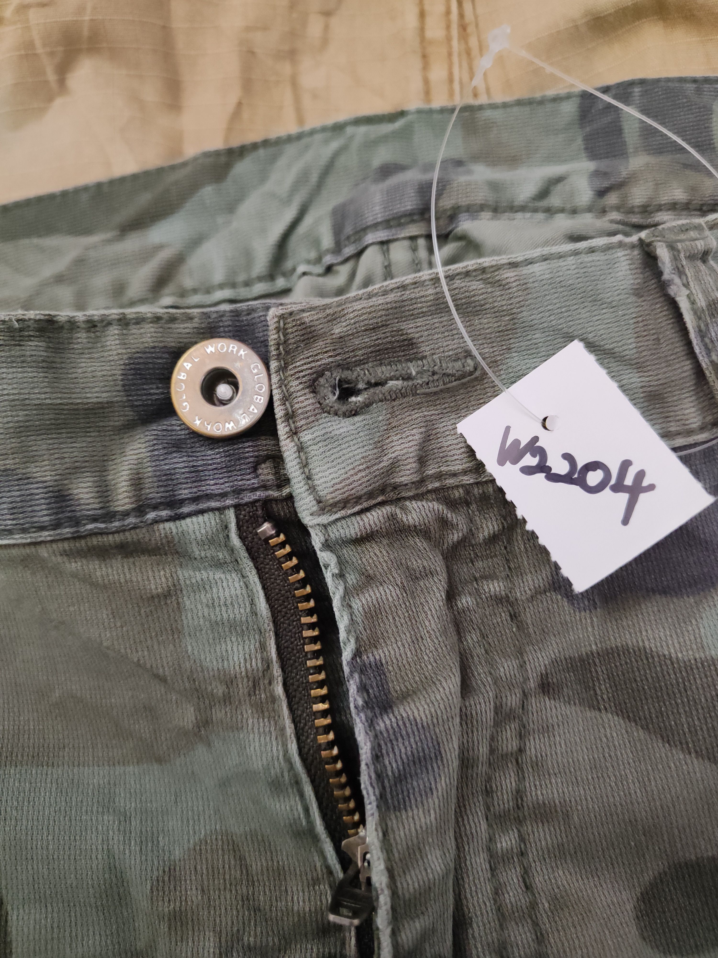 Global Work Global Work Camouflage Multipocket Casual Pants #W2204 Size US 31 - 14 Thumbnail