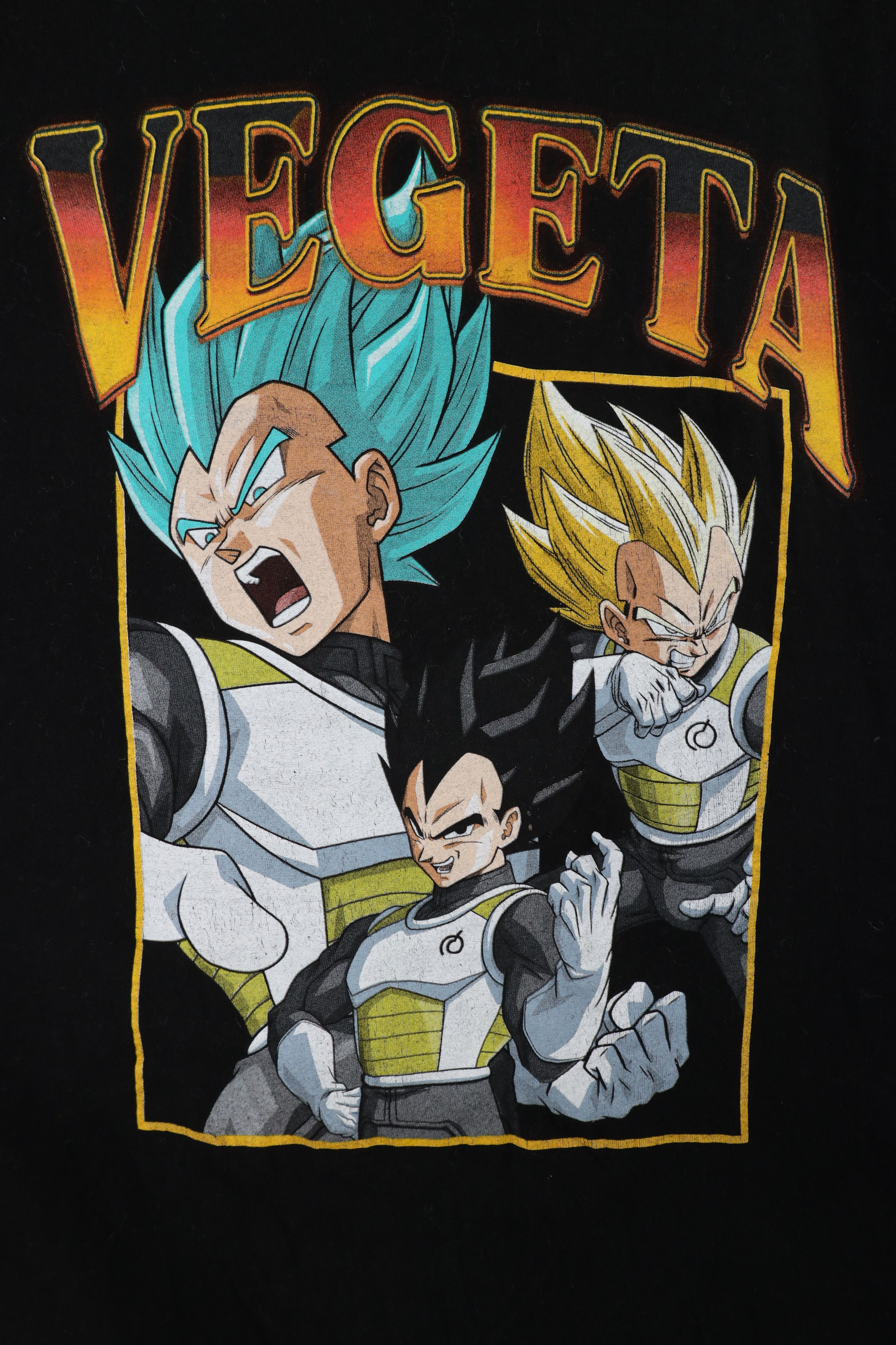 Vintage Retro Dragon Ball Z Spell Out Anime Vegeta T-Shirt Black Size US XXL / EU 58 / 5 - 4 Thumbnail