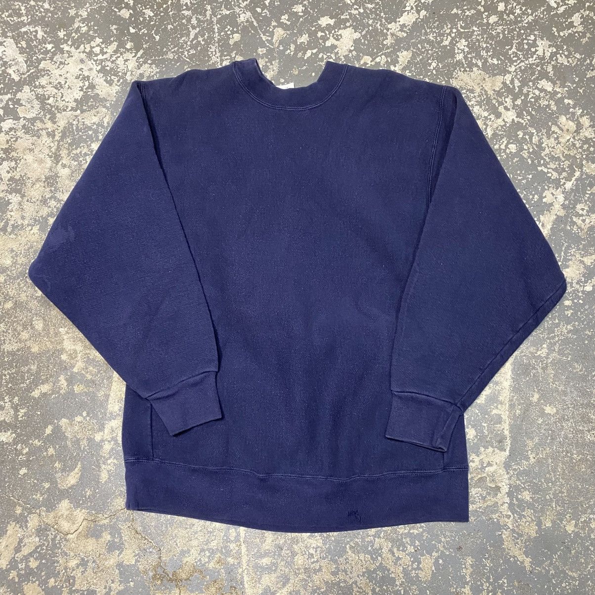 Carhartt × Vintage Vintage Carhartt Reverse Weave Navy Crewneck Sweatshirt Size US L / EU 52-54 / 3 - 11 Thumbnail