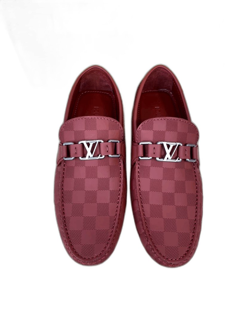 Louis Vuitton Louis Vuitton Red Checkerboard Loafers Size 6.5-yf Size US 6.5 / EU 39-40 - 1 Thumbnail