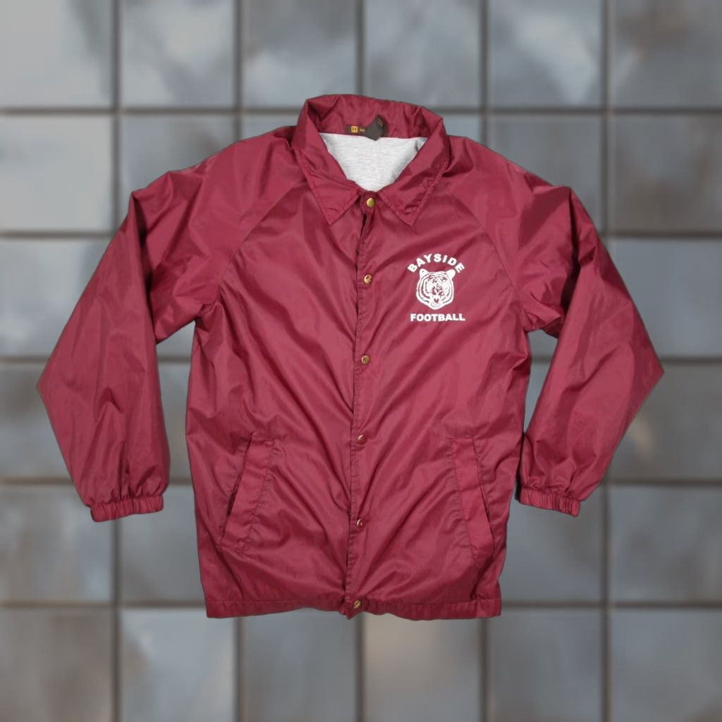 Bell Saved By The Bell Jacket Mens Medium Red Coach Snap Front TV Season 2 Football Size US M / EU 48-50 / 2 - 1 Thumbnail