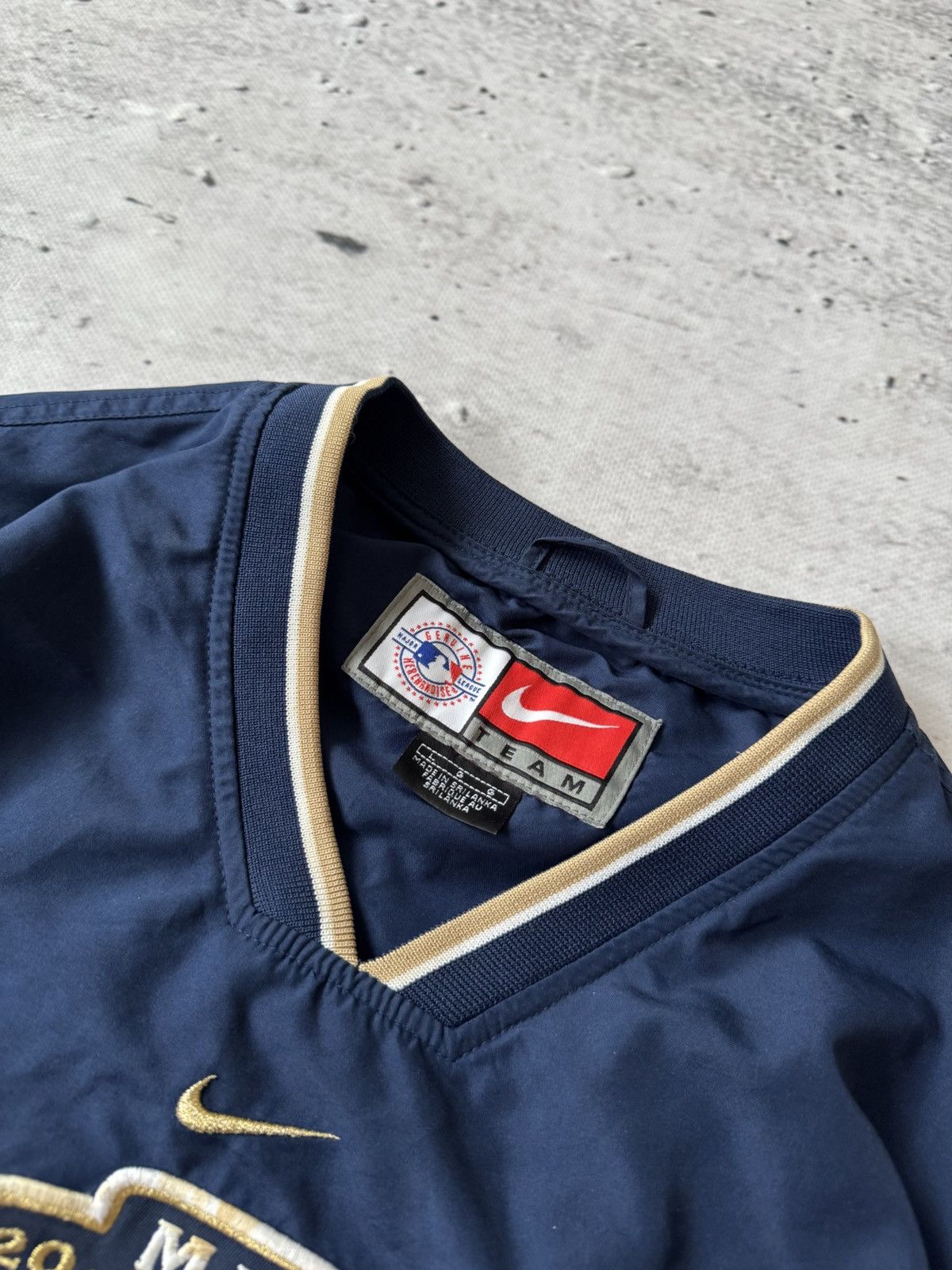 Nike × Vintage NIKE ALL STARS GAME VINTAGE 00s y2k BAGGY NYLON SWEATSHIRT Size US L / EU 52-54 / 3 - 6 Thumbnail
