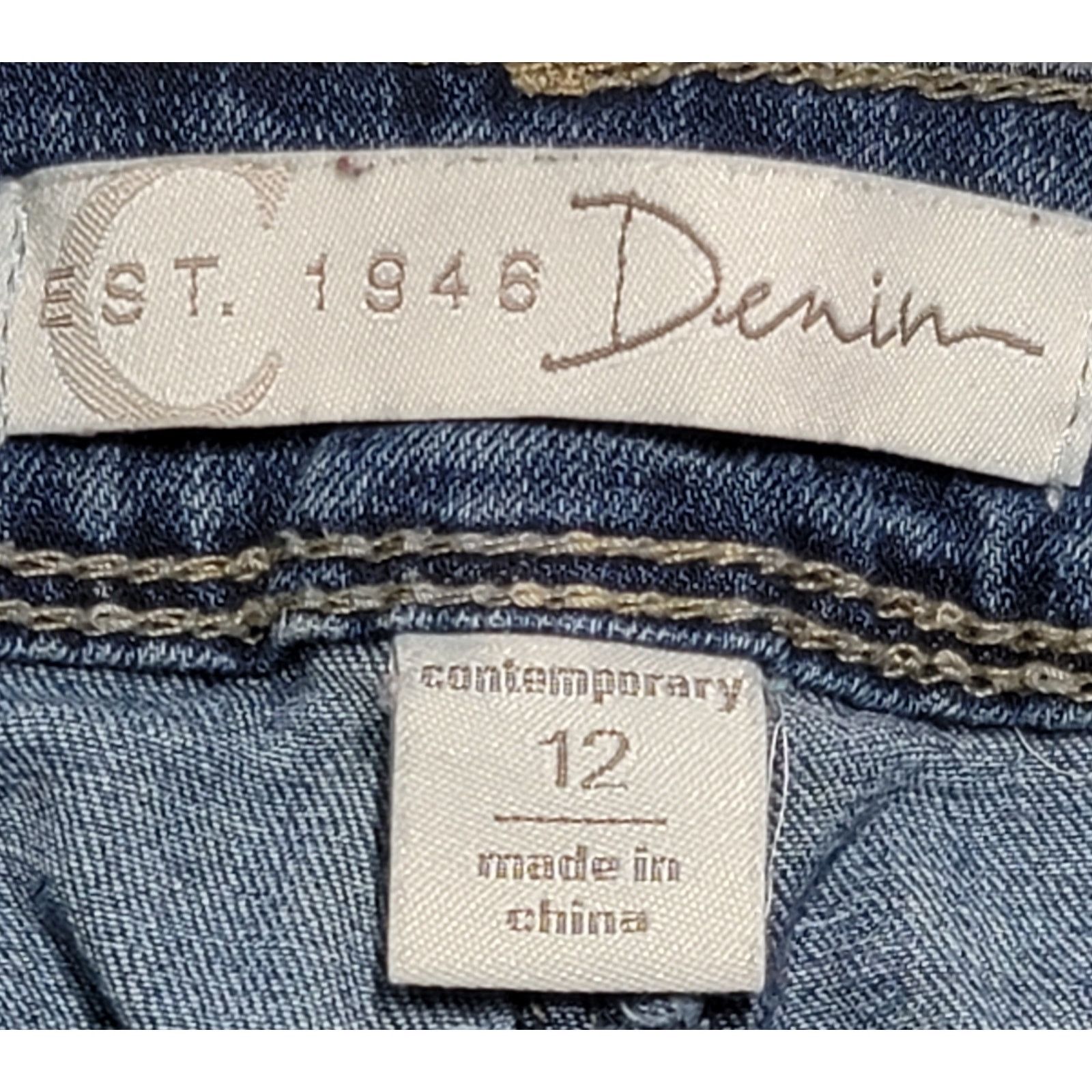 Other Cato Blue Contemporary Light Washed Denim Jeans 12 Stretch Size 34" / US 12 / IT 48 - 3 Thumbnail